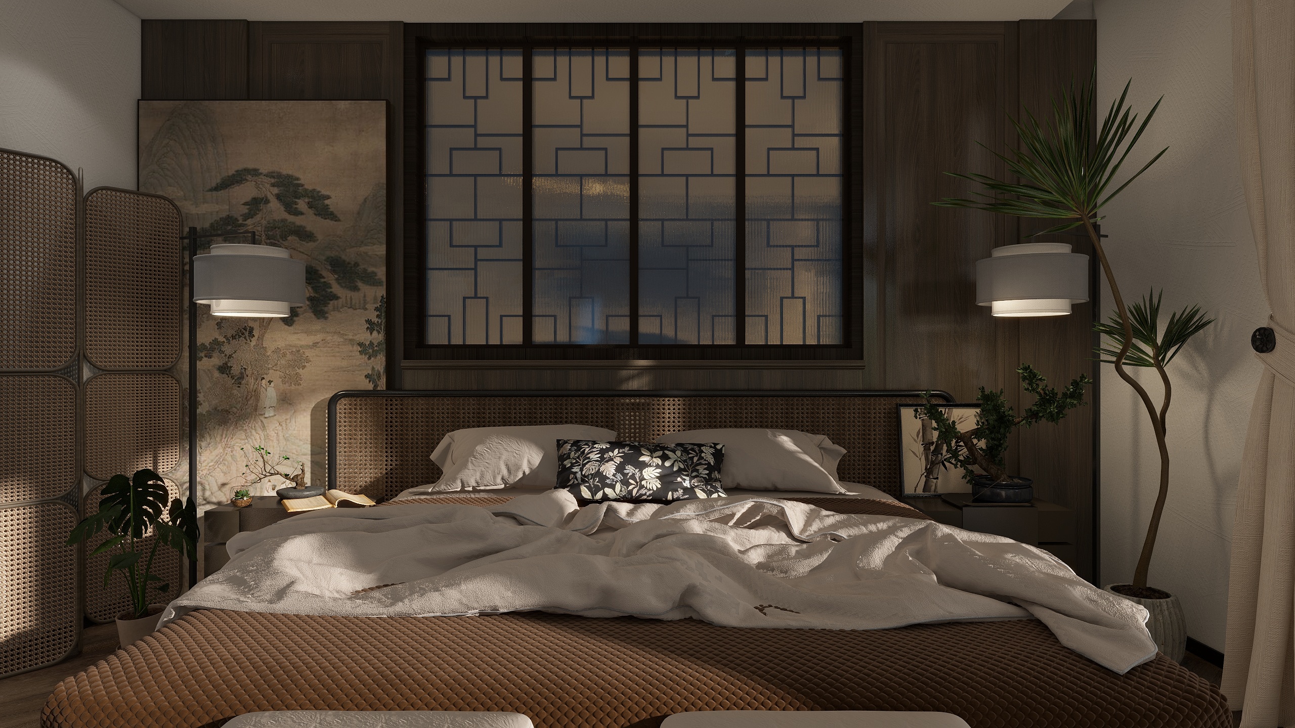 楚墨独立设计-丁克家庭中式重奢风-装修设计方案