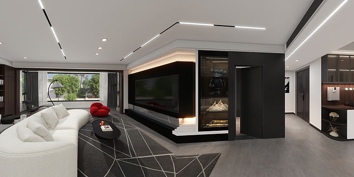 行舟全案整装.-玖珑湾200平效果图-副本-装修设计方案