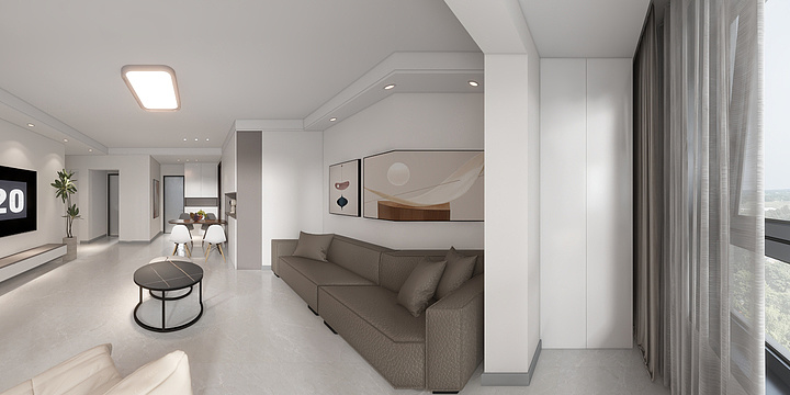 青宅一舍-文昌苑88m²-装修设计方案