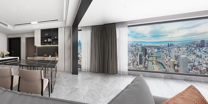 福美家RrYP-兴城人居•玺云府 E2型135㎡-装修设计方案