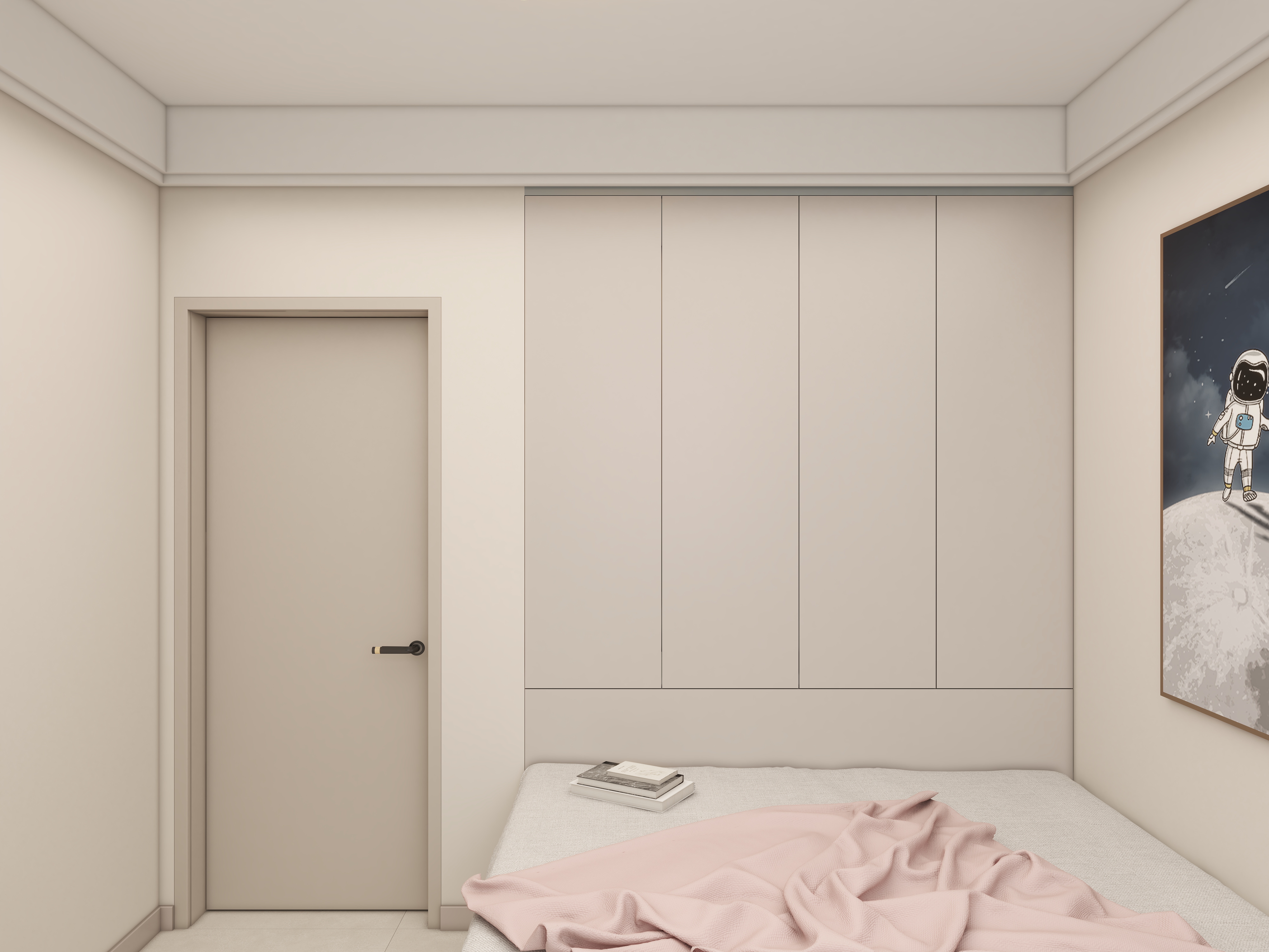 壹诺设计工作室-87㎡3室-现代简约 一层男孩房装修效果图第1张