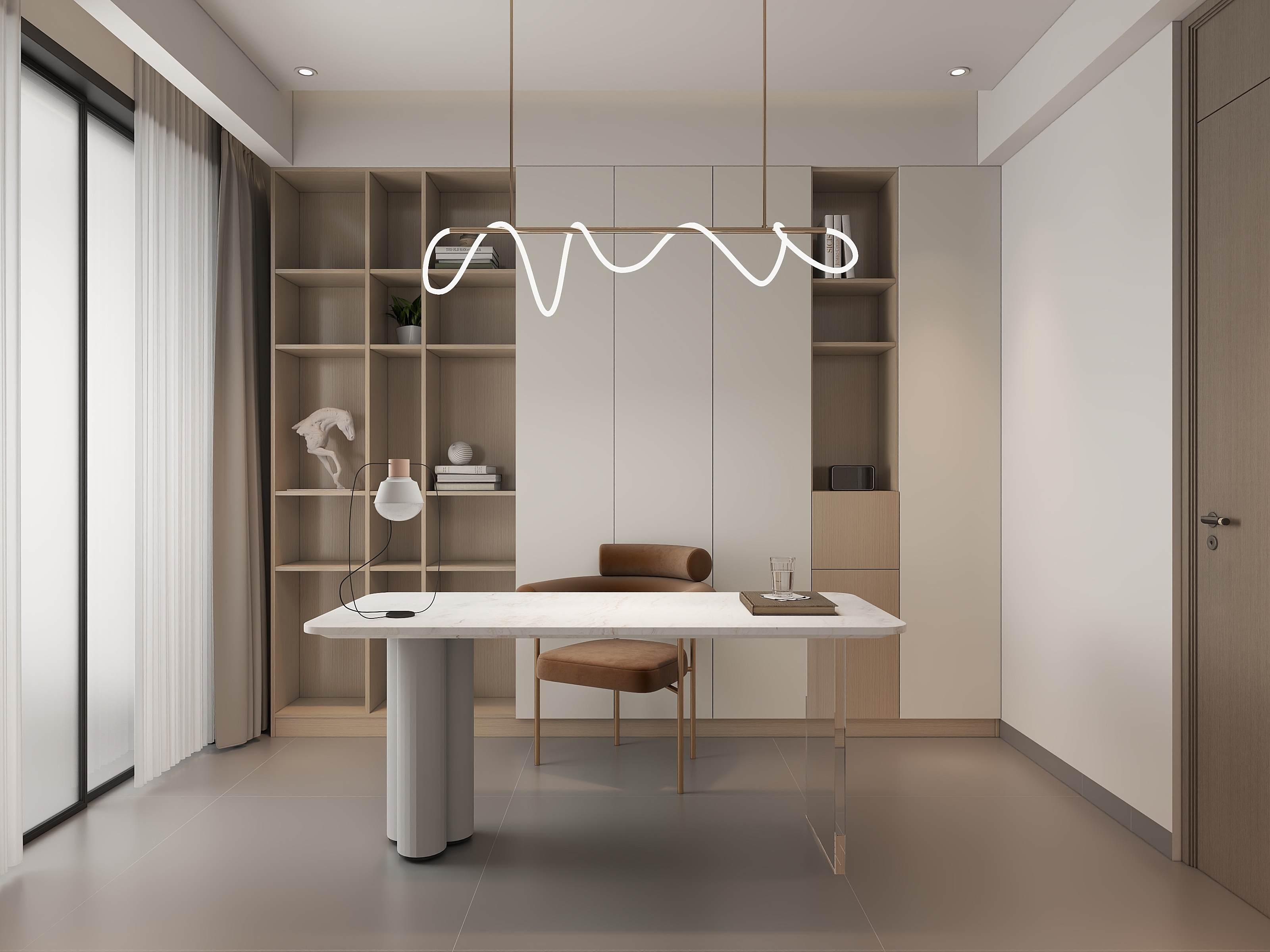 要睡了哦-现代简约134㎡4室-装修设计方案