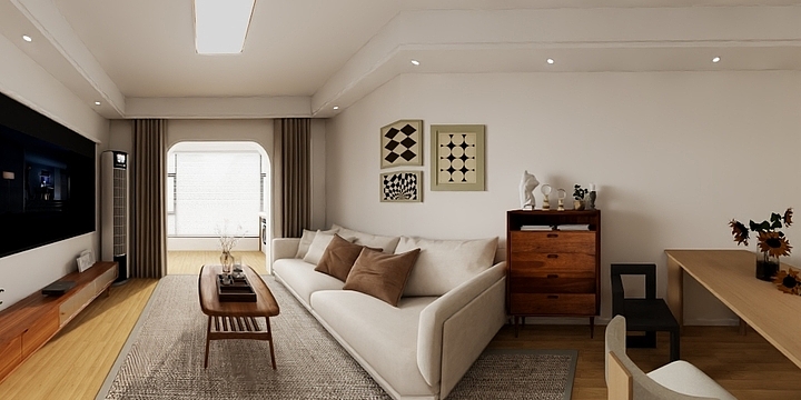 全案设计崔鋒豪-龙兴嘉苑程女士-装修设计方案