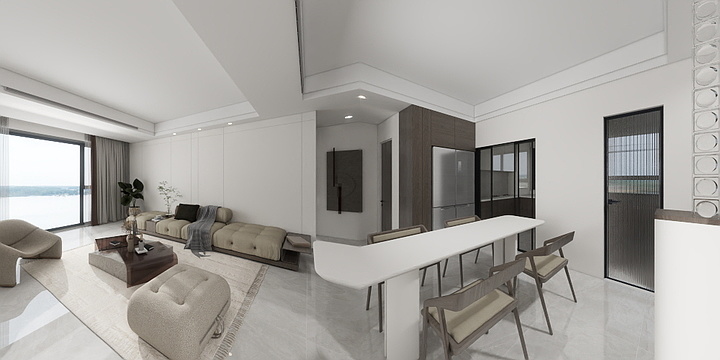 No.1yYVK-高层——木色意式2-装修设计方案