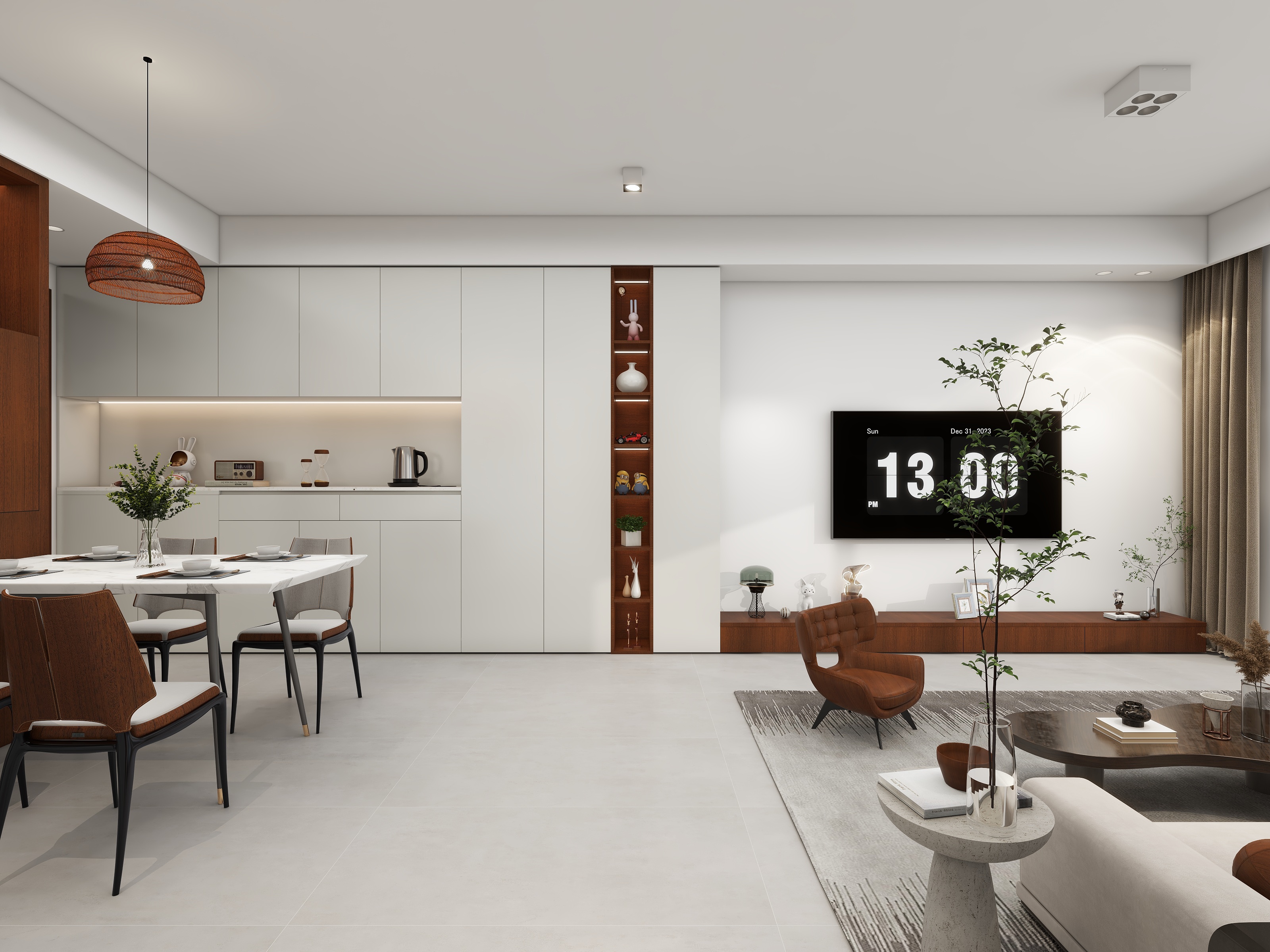 孺子設計工作室-梦湖天玺96㎡3室-装修设计方案