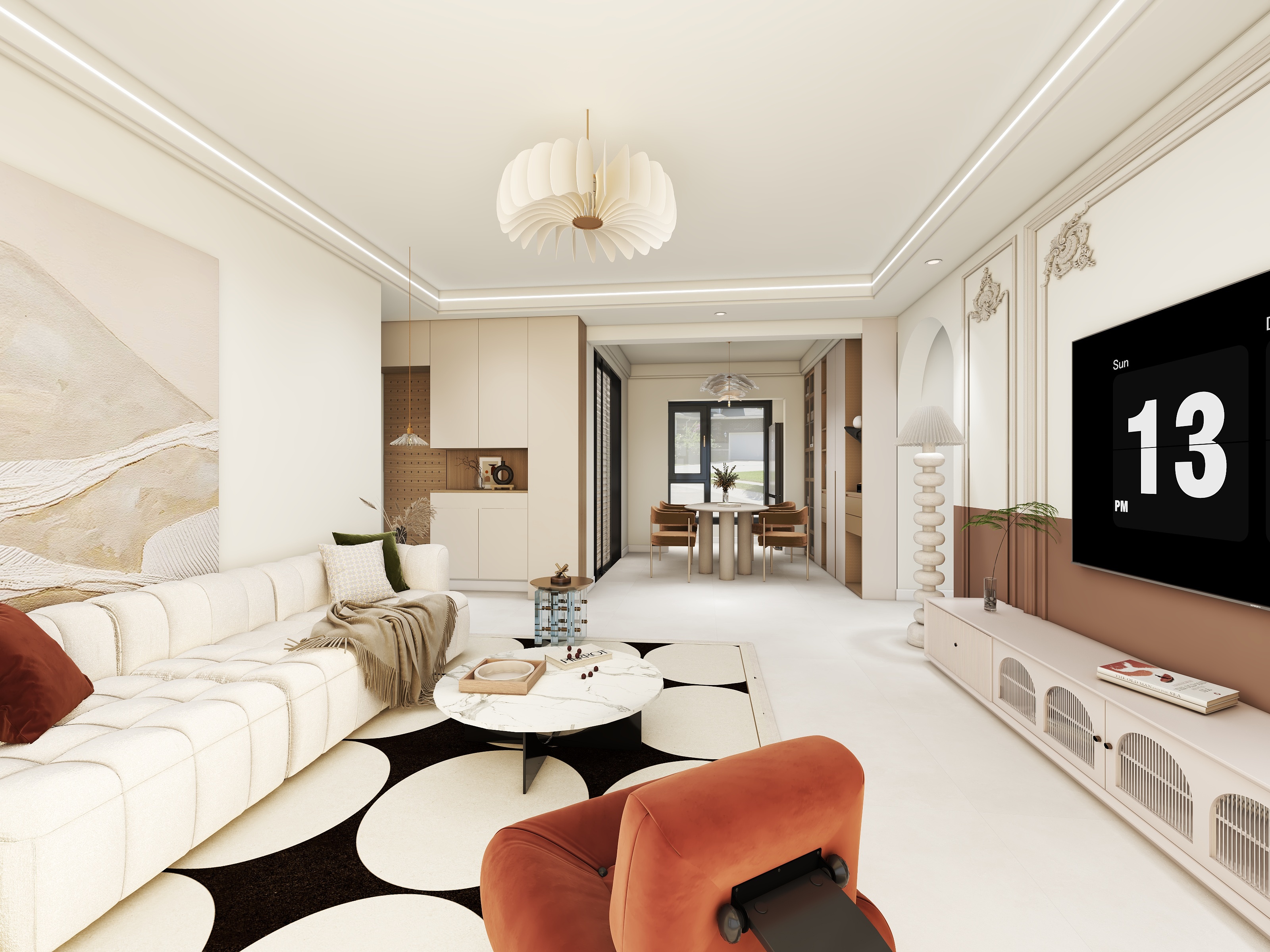 中尚全案设计-大都荟128奶油-装修设计方案