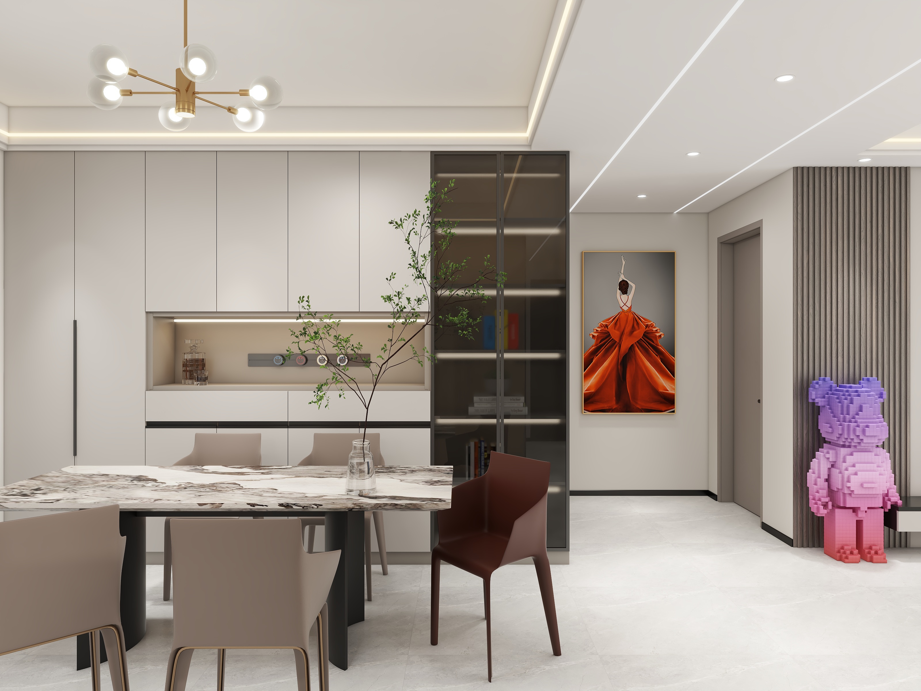 整装全案设计机构-128㎡3室-装修设计方案