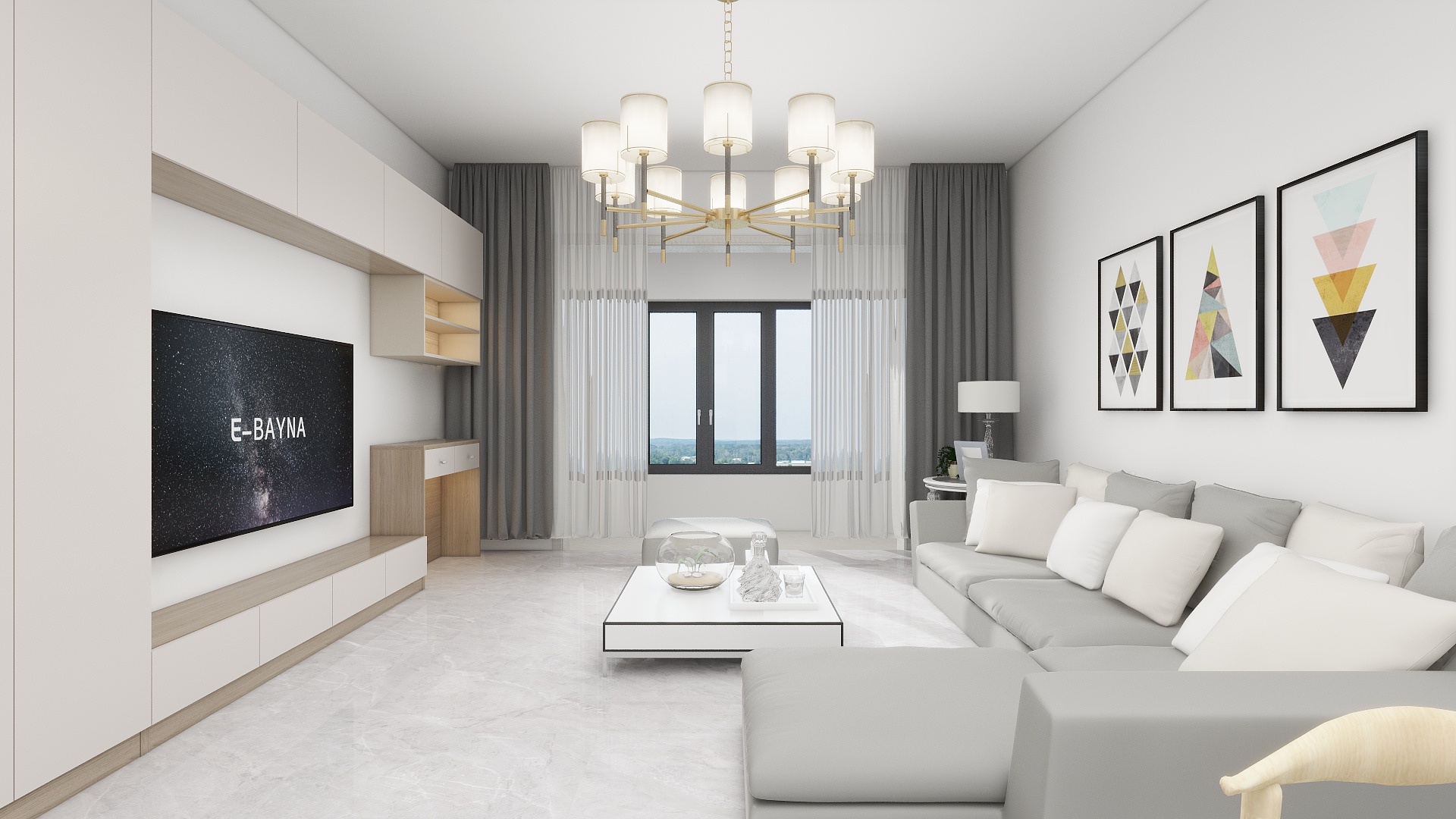 博泽智能家居02-天悦轻奢云社区108㎡3室-装修设计方案