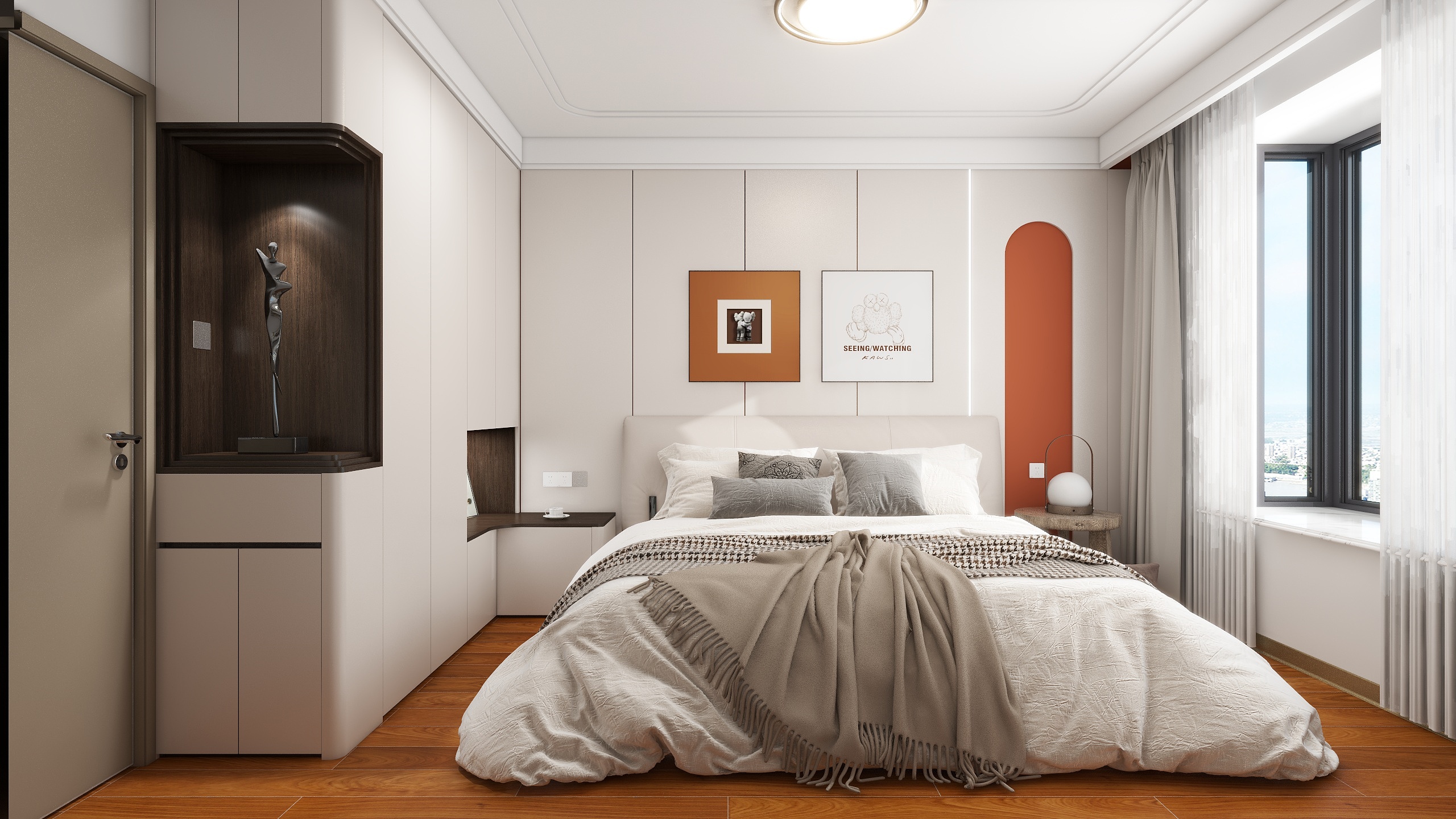 老送的空酒瓶-舒然家园22-1-301-柜子改圆弧-装修设计方案