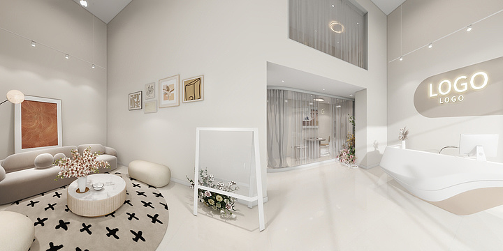 健宏装饰梁伟健-越秀美容院-装修设计方案