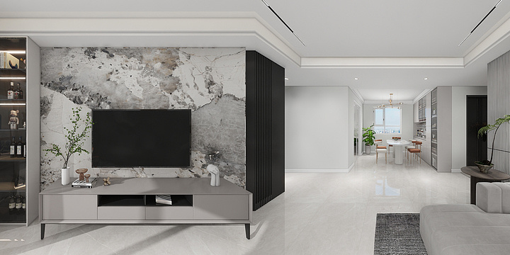 顺辉瓷砖胶州旗舰店-大胡埠6-2-1104 135㎡-装修设计方案