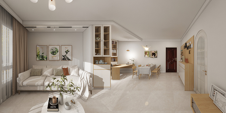 设计师沈霞-时代广场胥浩一-装修设计方案