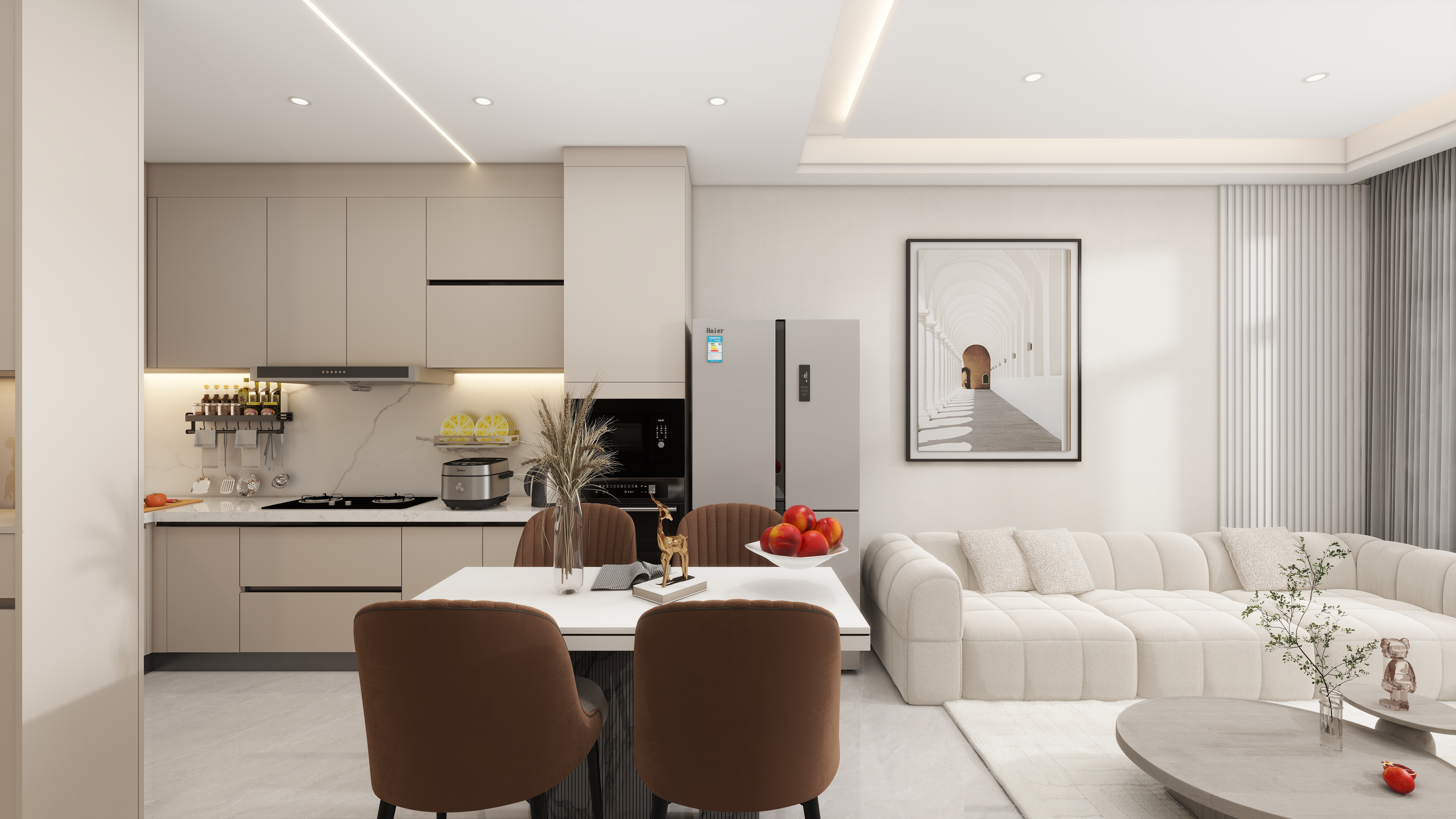 如一家居-公寓式 56m² 2室1厅-现代简约-装修设计方案