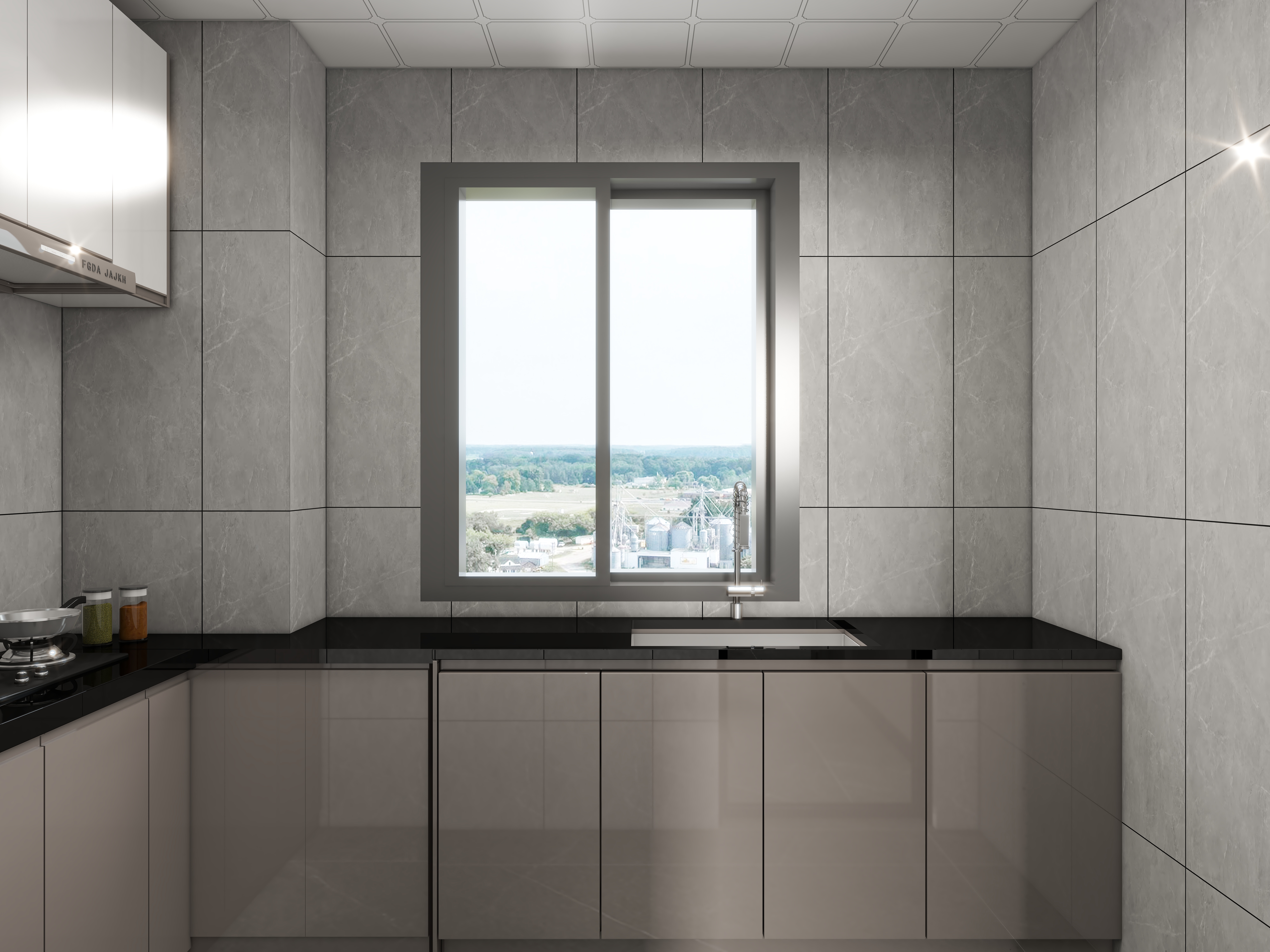 艺雅丽-90平现代简约 装修效果图