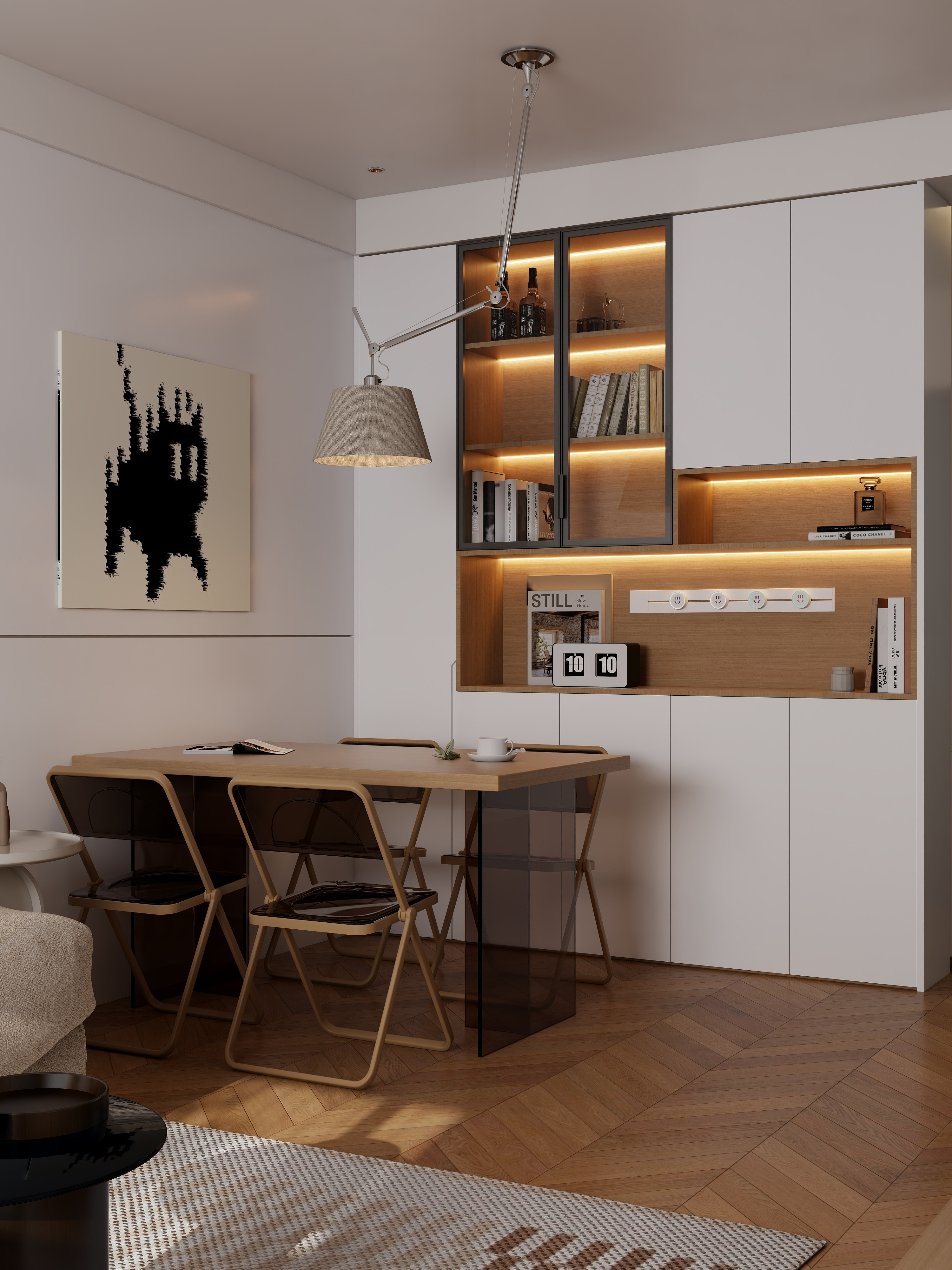 流年设计-效果图代画-海德公园87㎡3室-装修设计方案