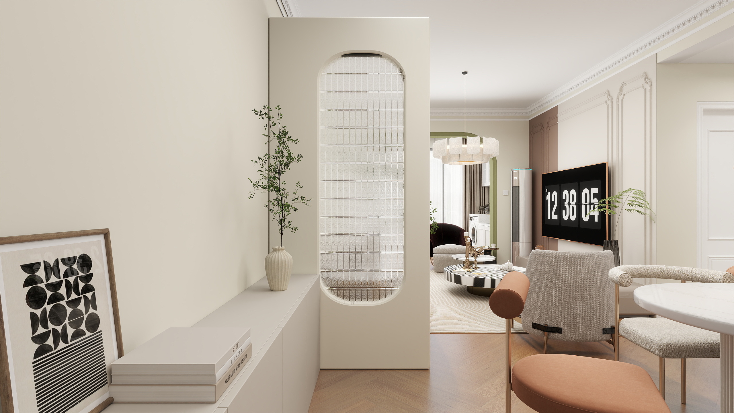 王哲-奶油118㎡4室-装修设计方案