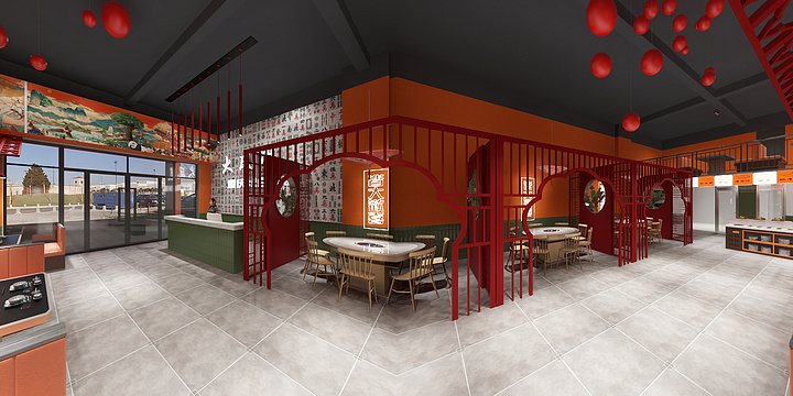 笑声很大装饰设计-紫云鹏重庆火锅-装修设计方案