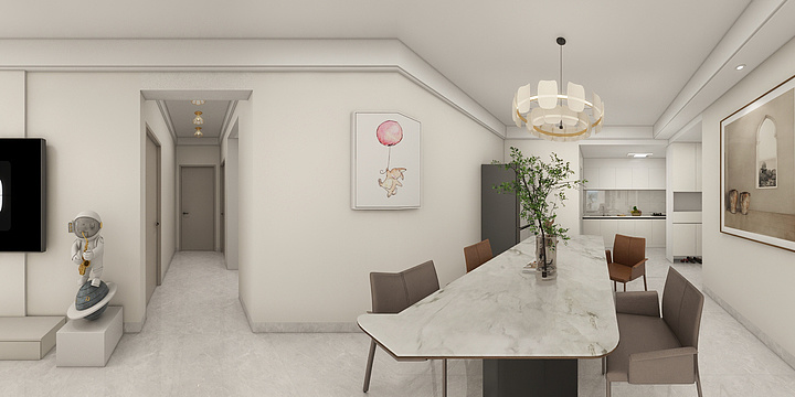 设计师@田工-御景龙庭3-2806农姐-装修设计方案