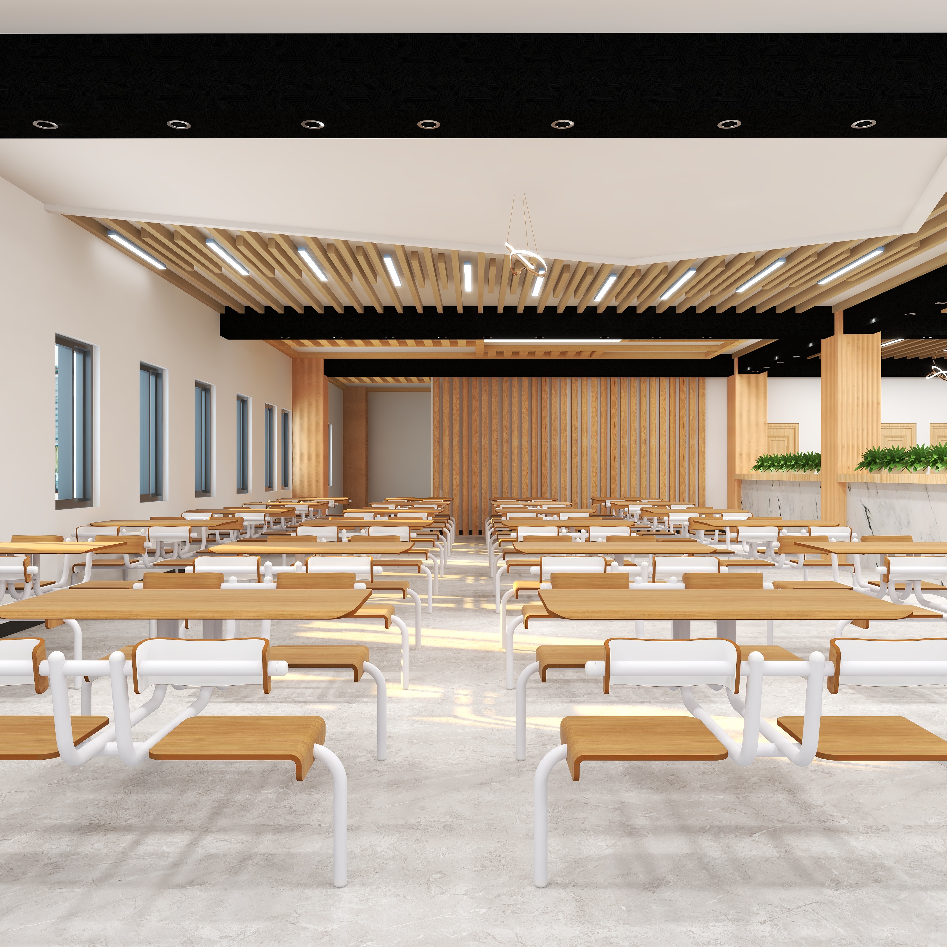 饿了里好-大学食堂-装修设计方案