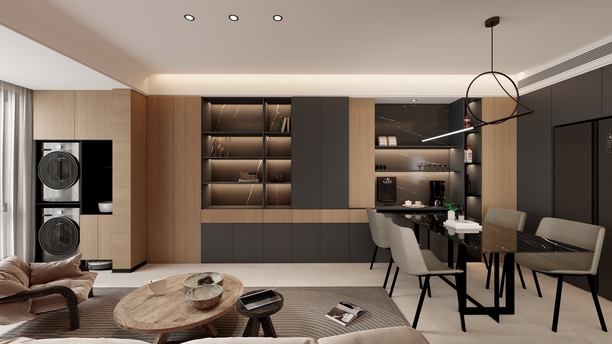 空间设计_自传-两室意式风格设计装修效果图