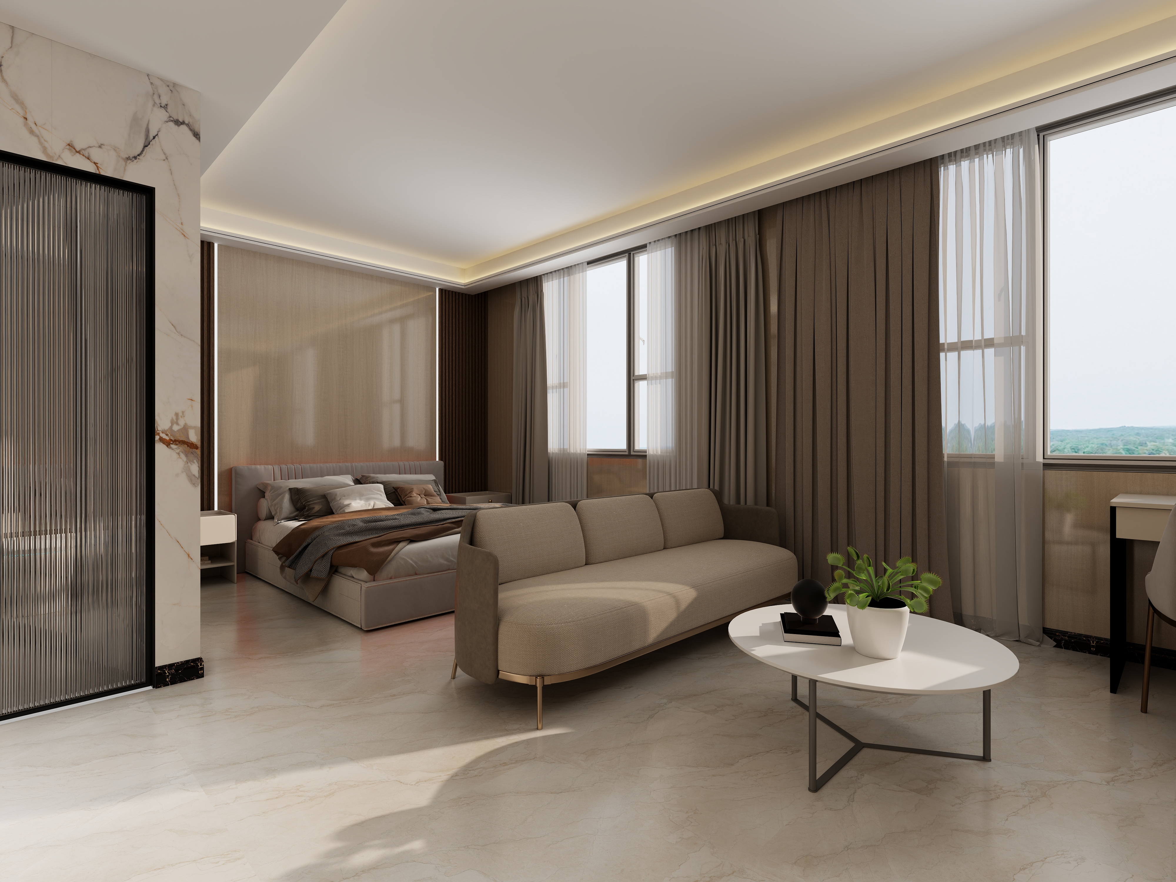 TRAU清静-自建房公寓装修效果图