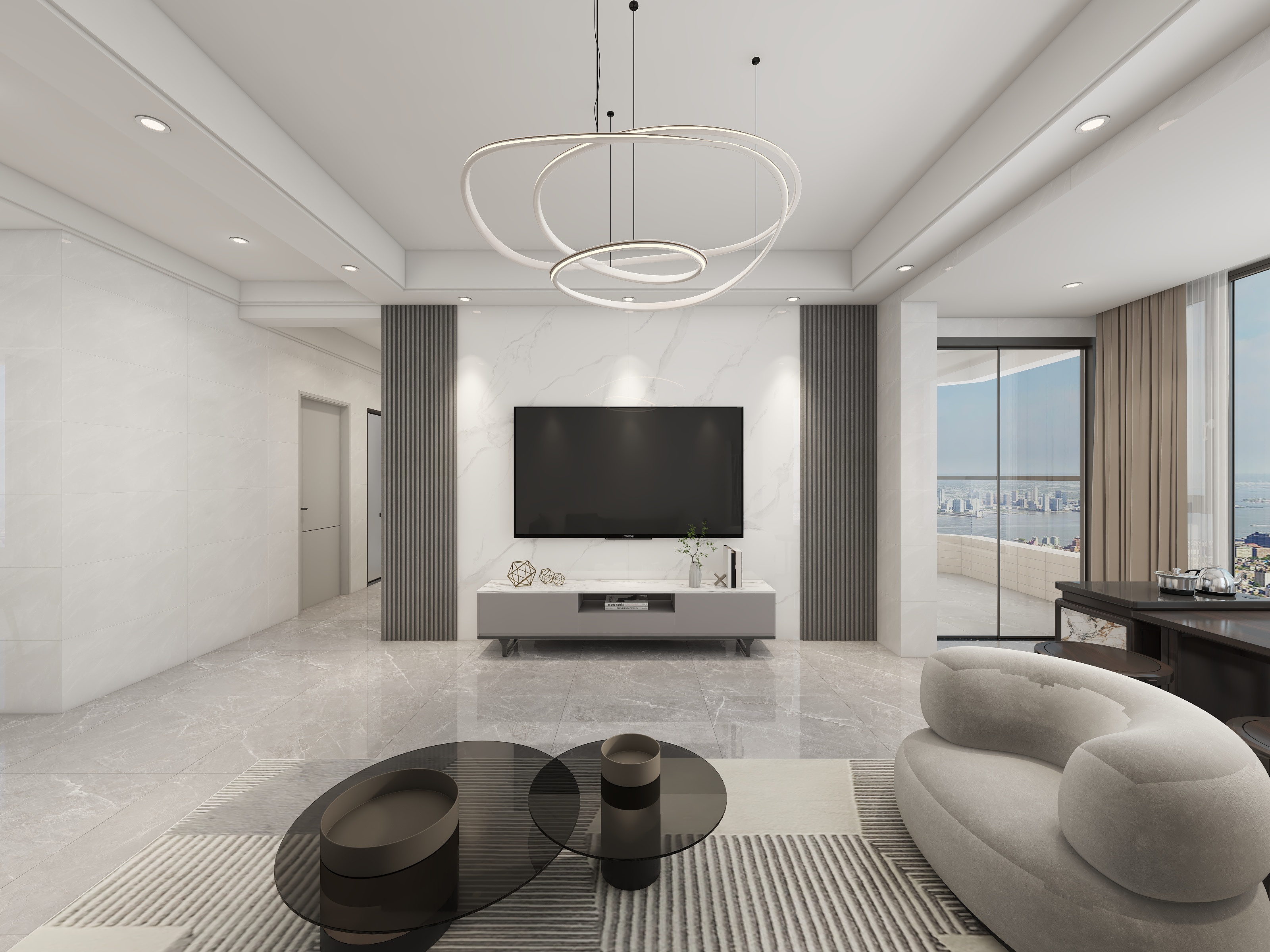 惠州装修找沫竹-惠州-现代简约-浅灰装修效果图