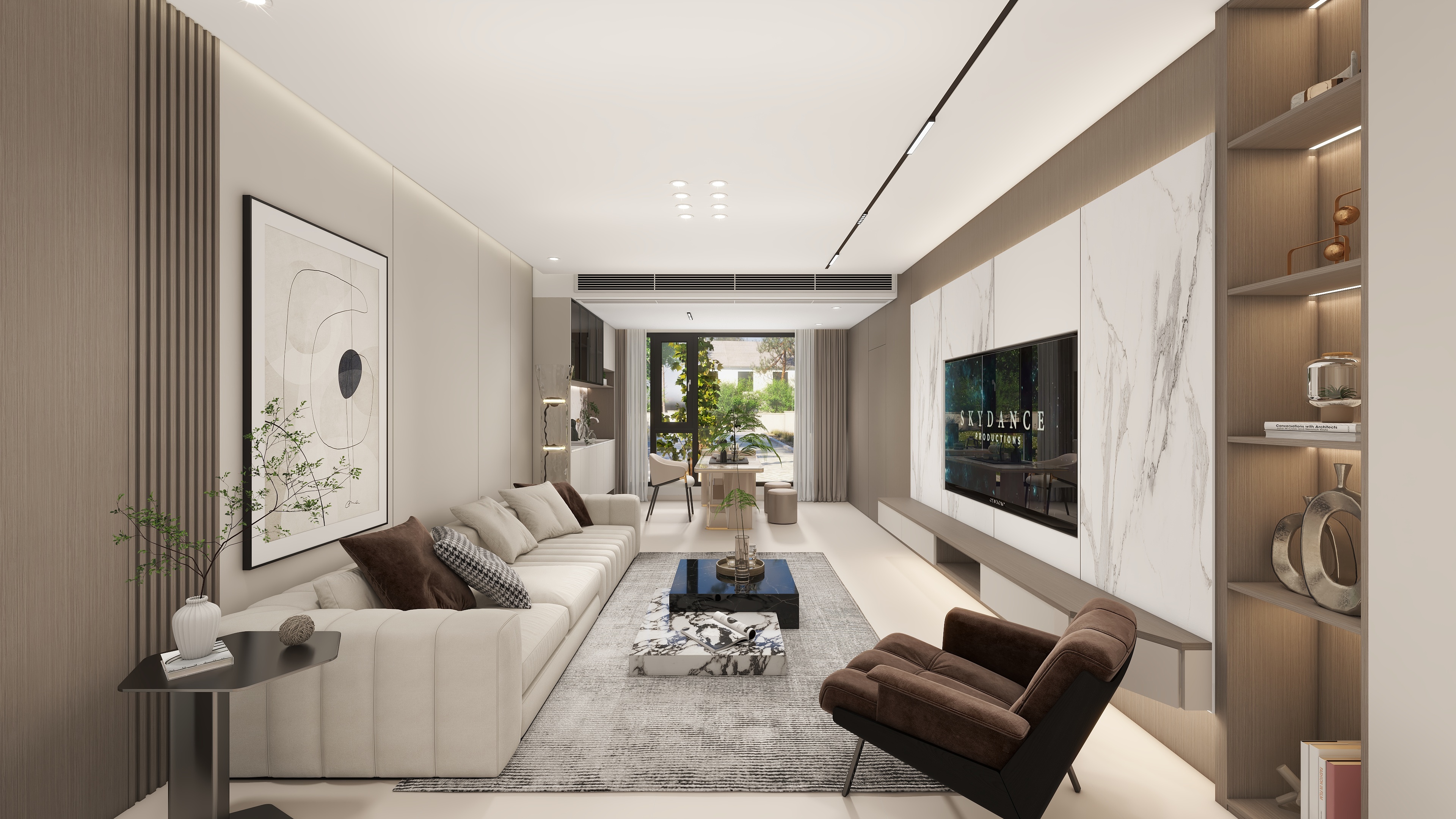 晓明设计工作室.-龙事达复式楼装修效果图