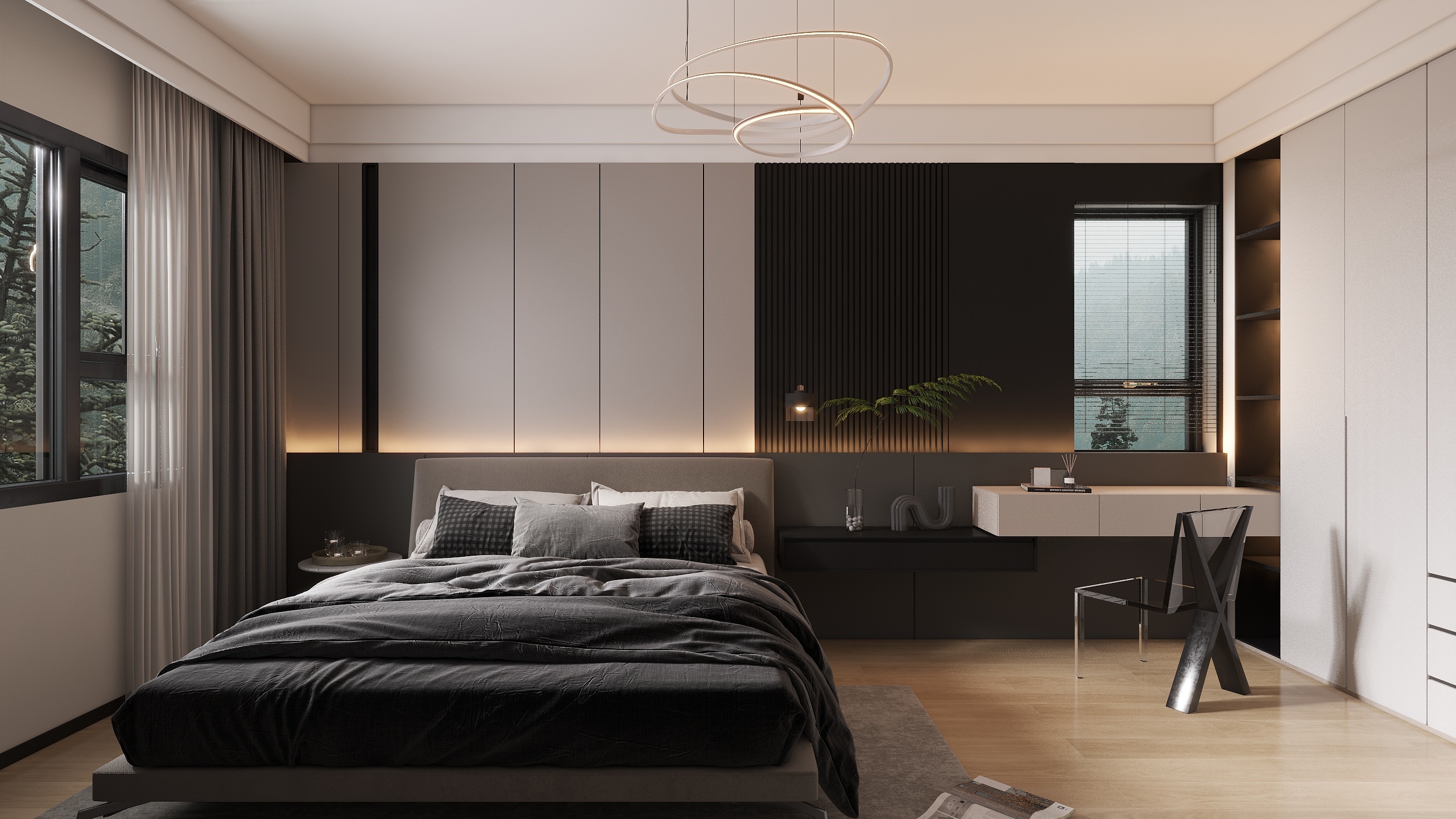 cc程珂-简约黑白灰-装修设计方案