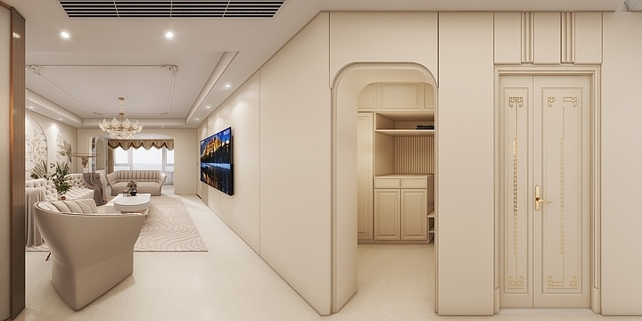 山西忻州张美娟-荣盛二期3-1-1001-装修设计方案