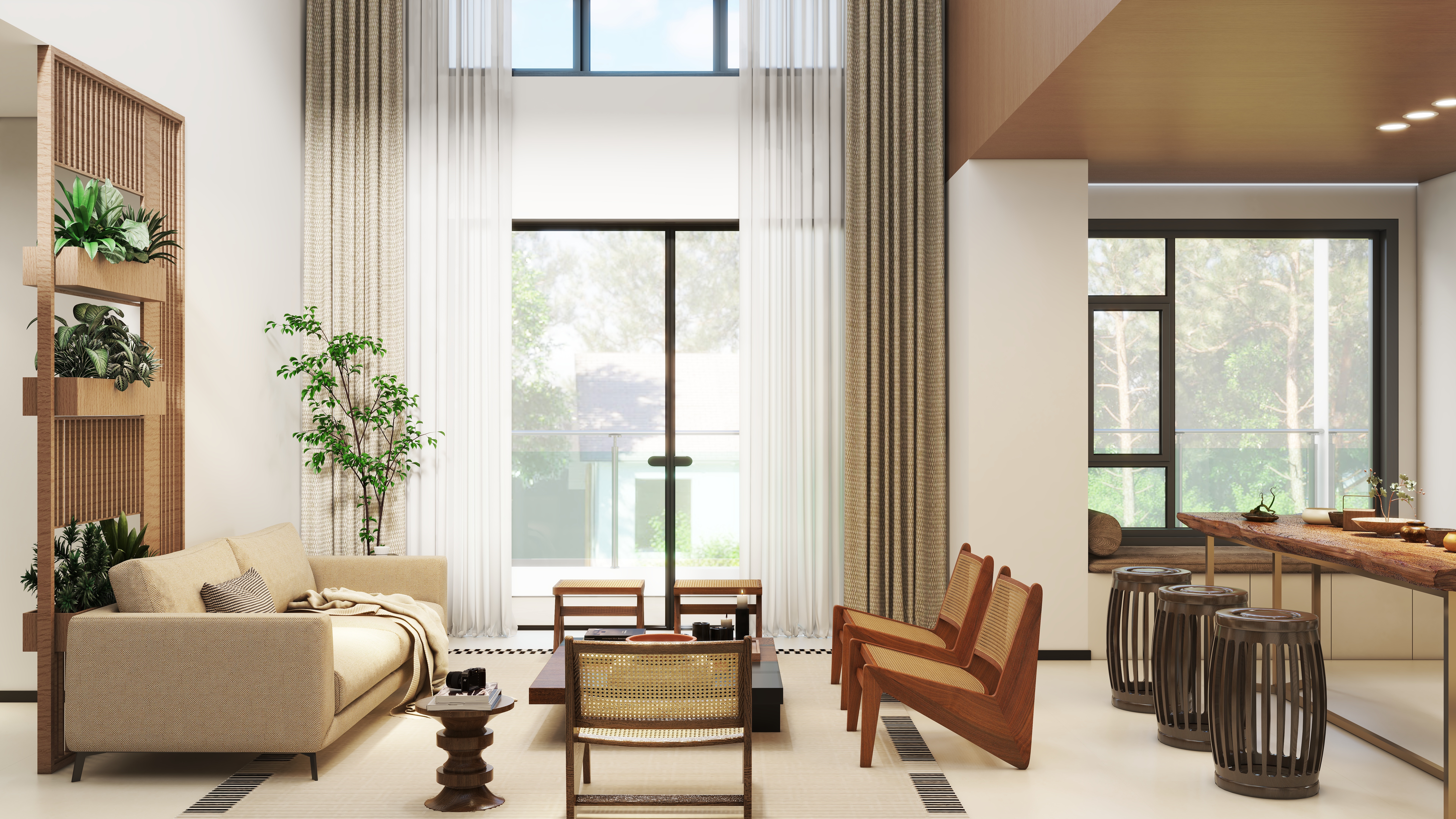 艺雅丽-260平中古风装修效果图