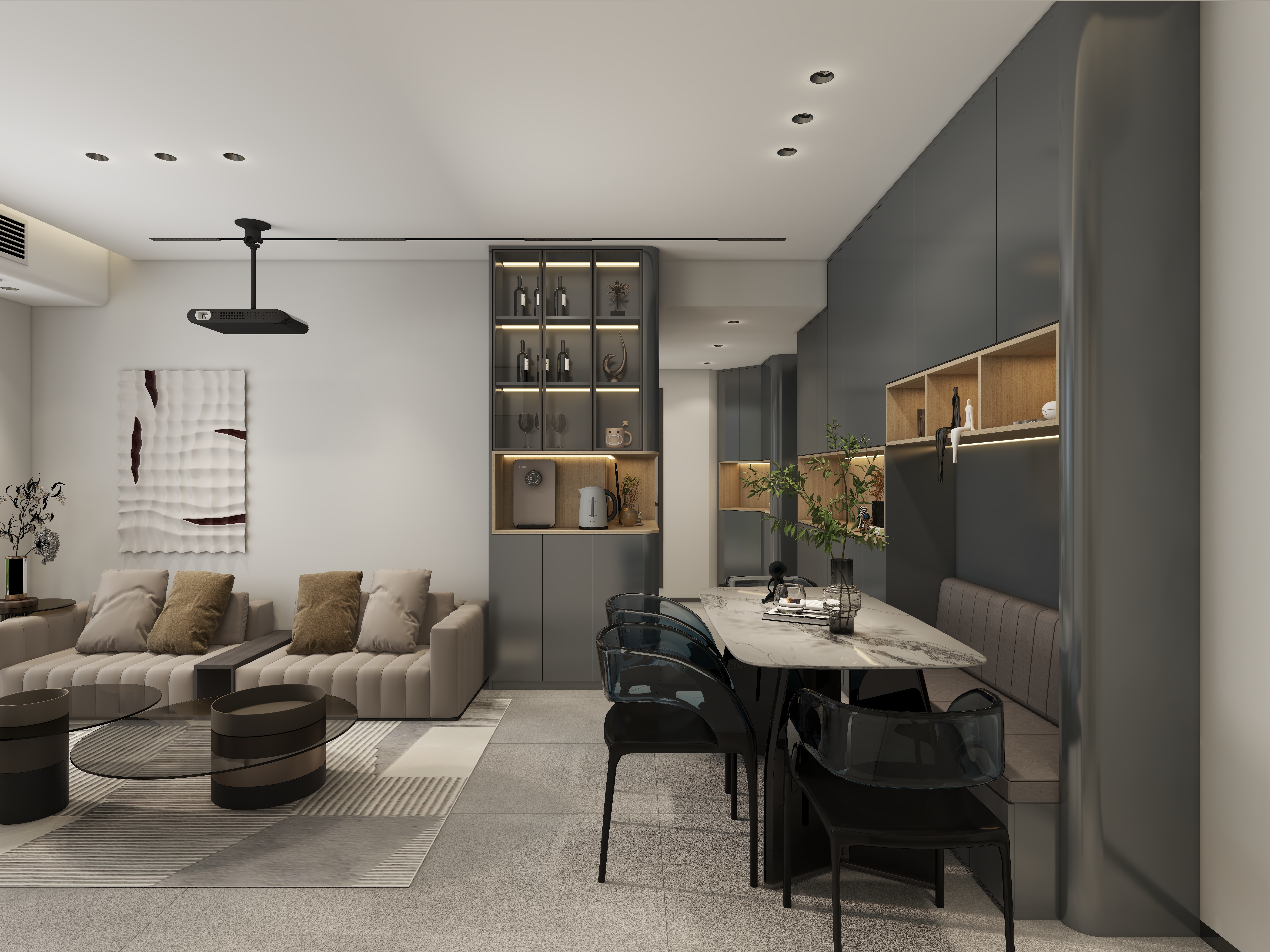 如一家居-招商臻园-后现代73m²-装修设计方案