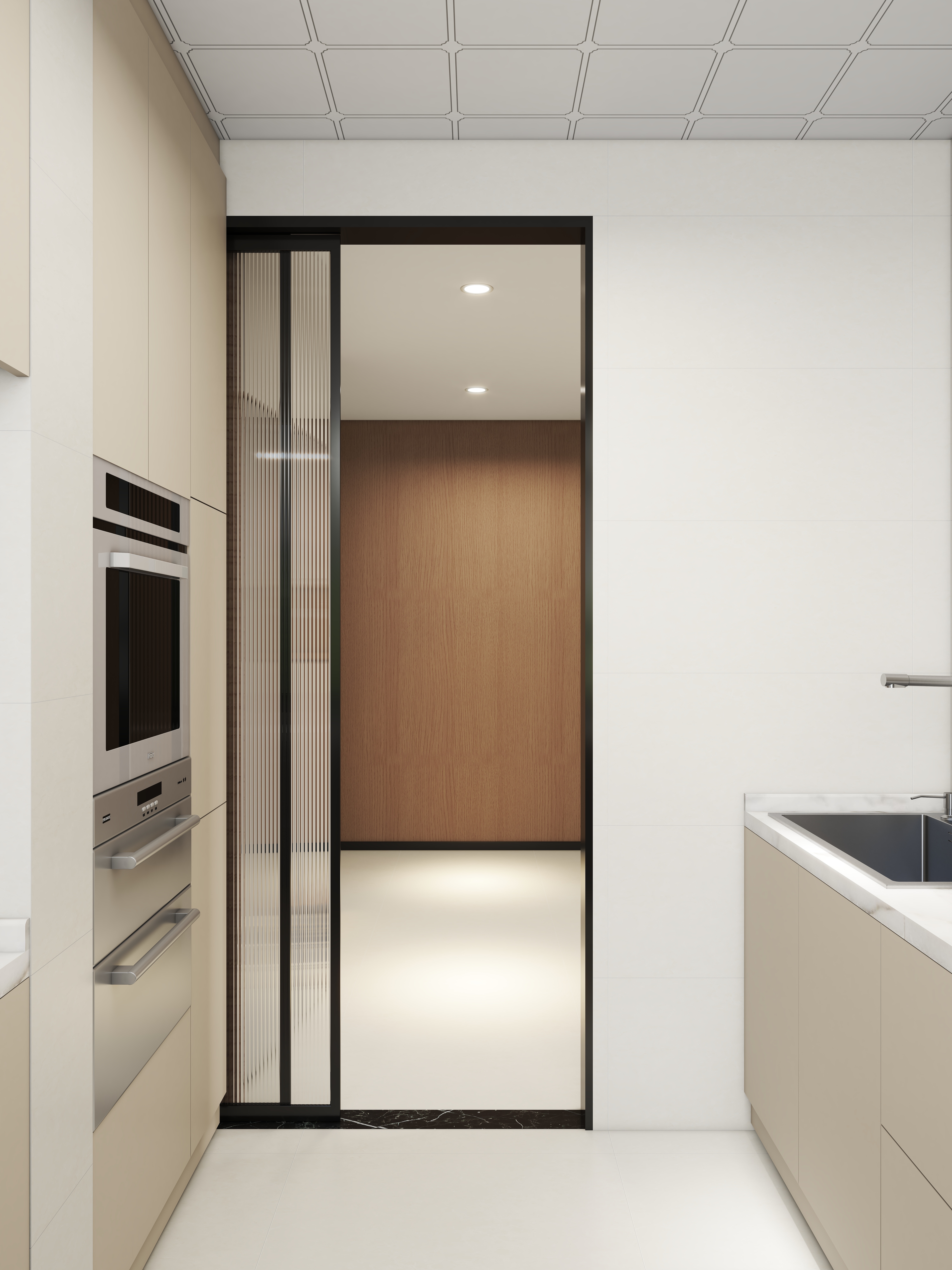 艺雅丽-中古风客餐厅复式装修效果图