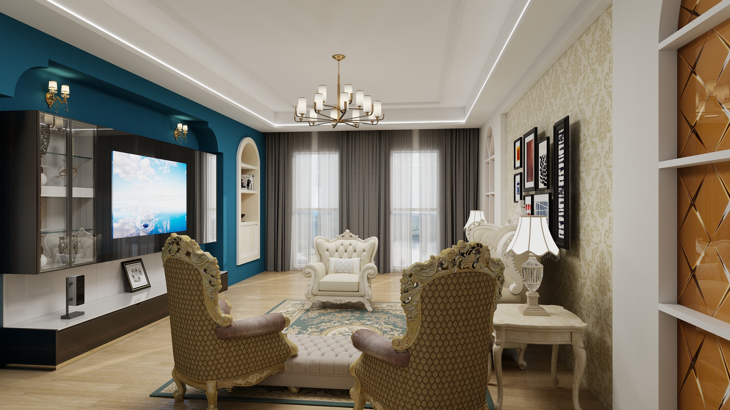 她怎么不明白-欧式-装修设计方案