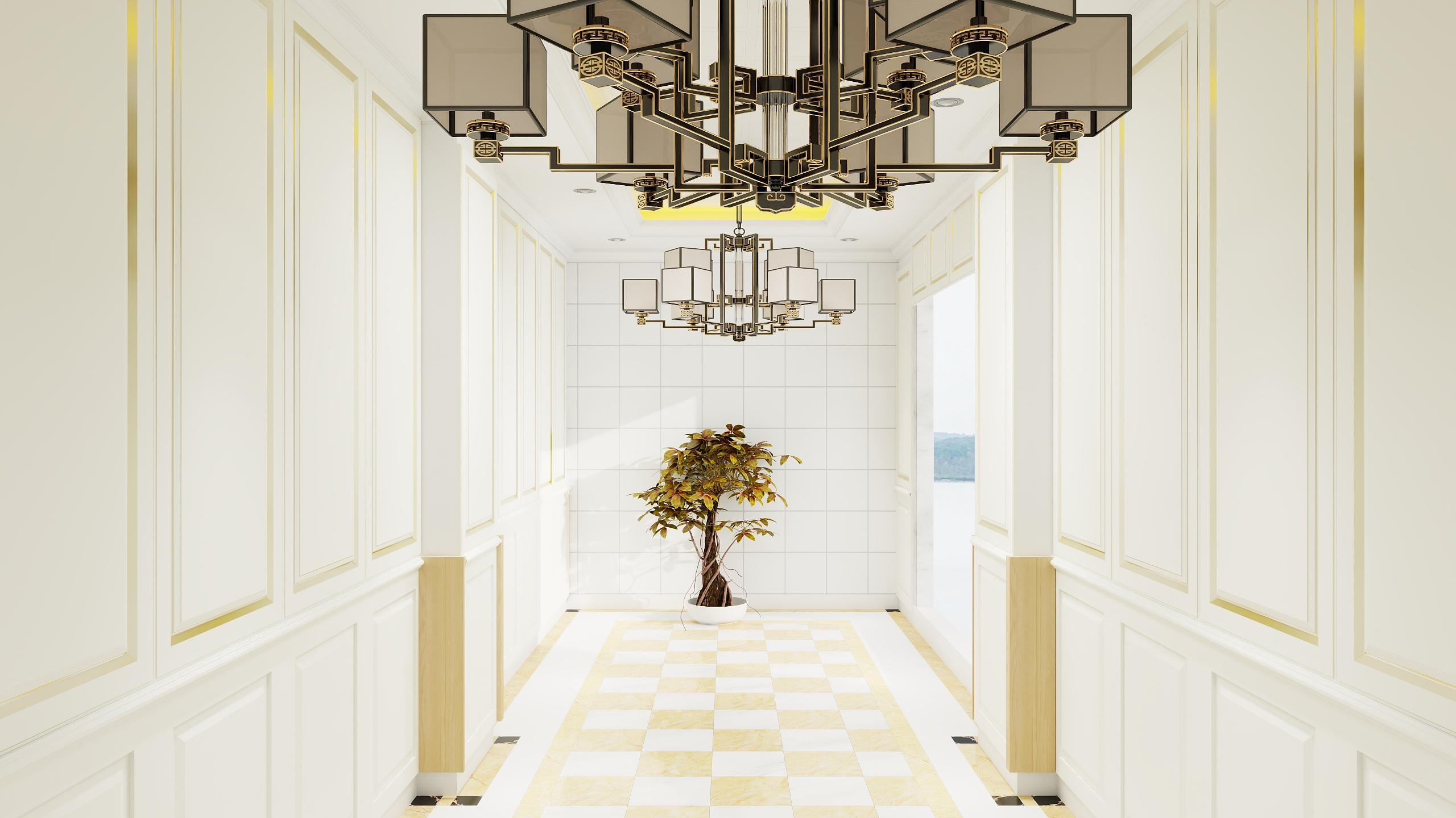 她怎么不明白-走廊-装修设计方案