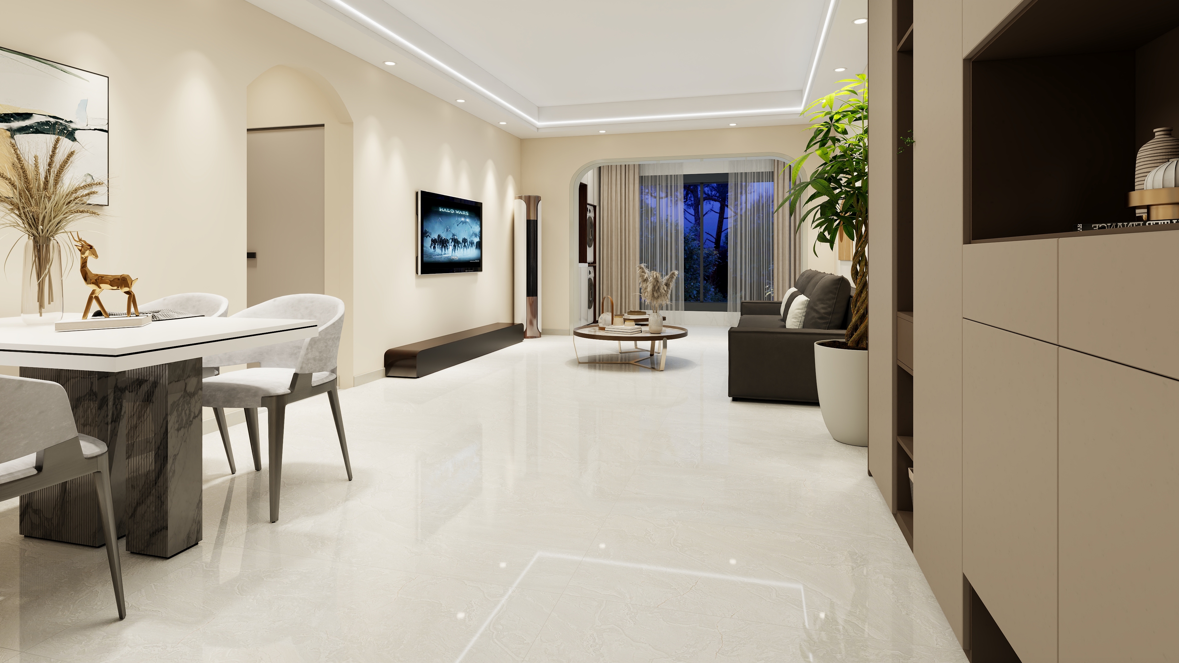 山东居贤装饰巨野分公司-凯兴学府23-105奶油风-副本-装修设计方案