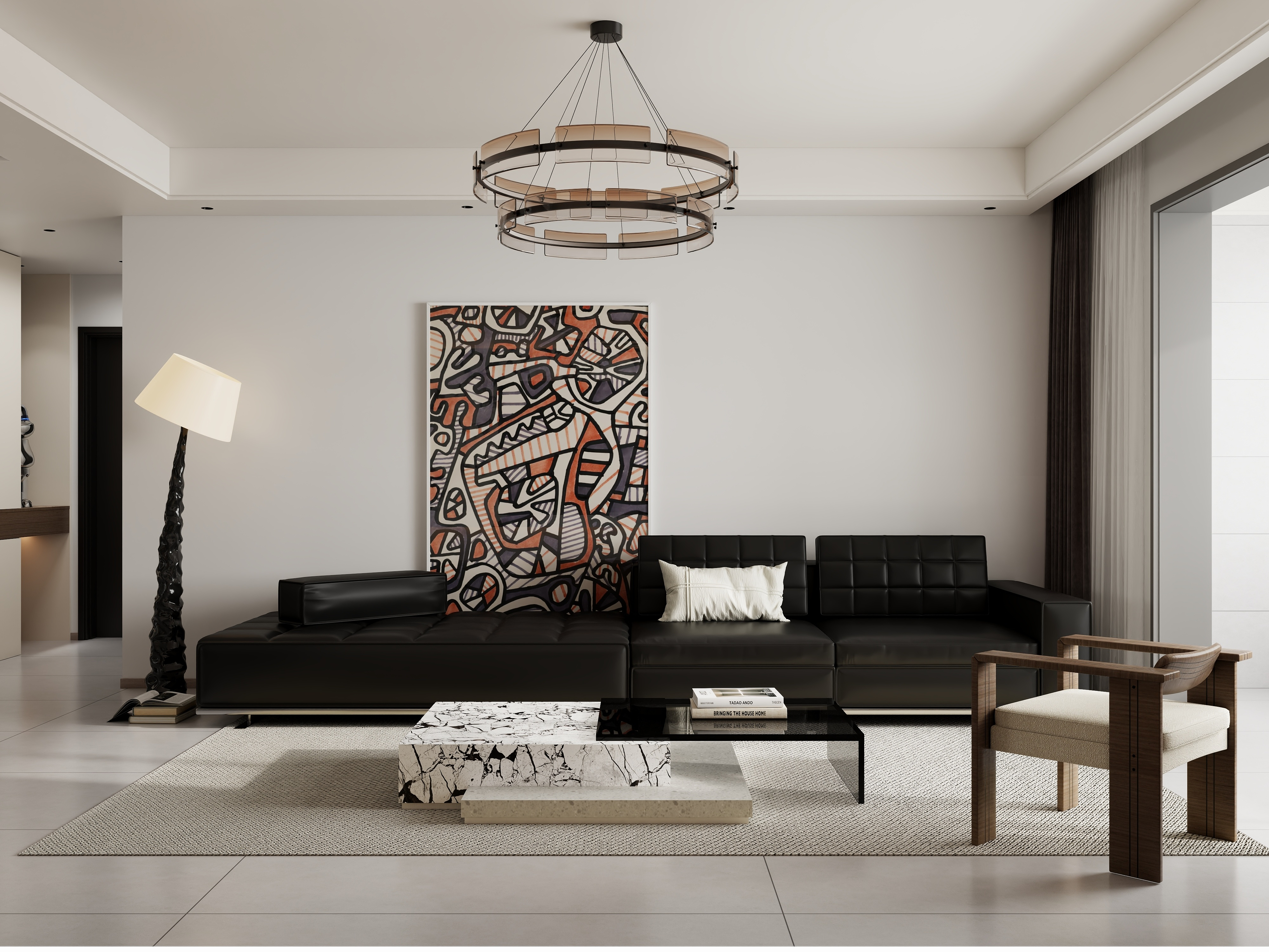 流年设计-效果图代画-现代简约115㎡3室-装修设计方案