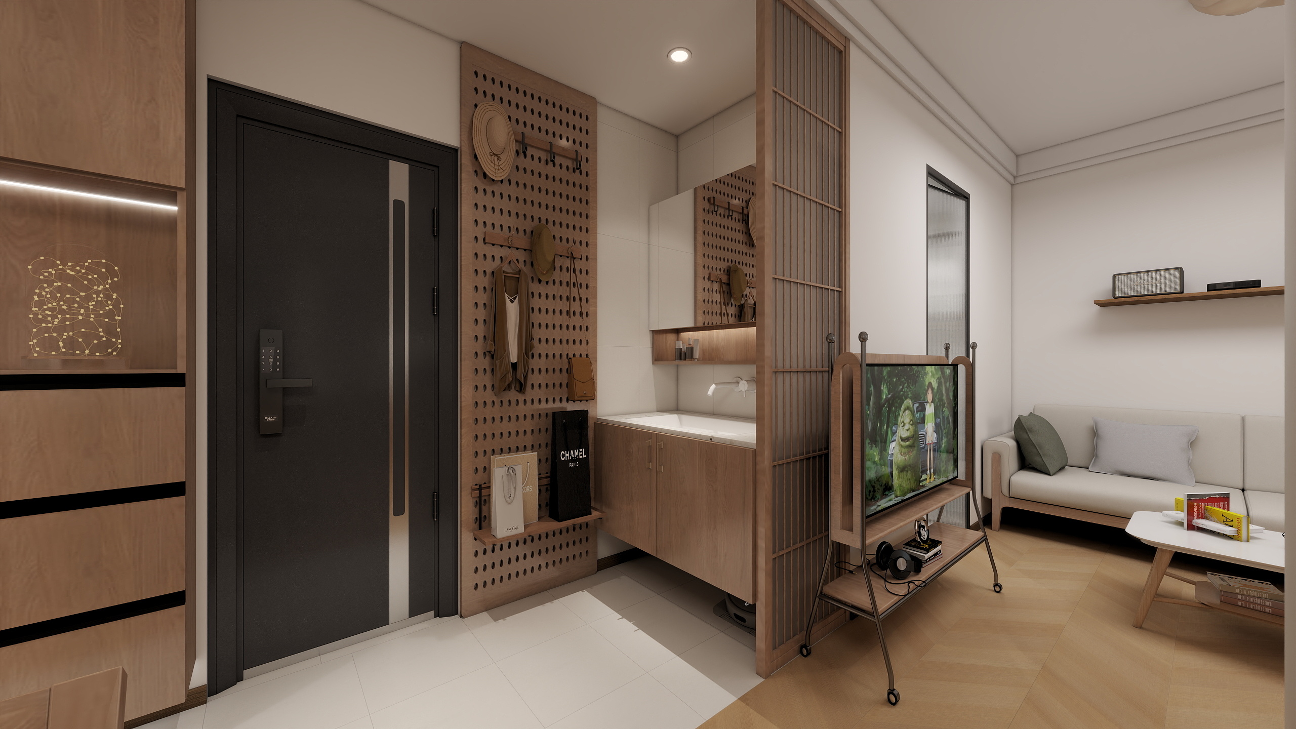 DesigneLG-两室一厅一卫原木风-装修设计方案