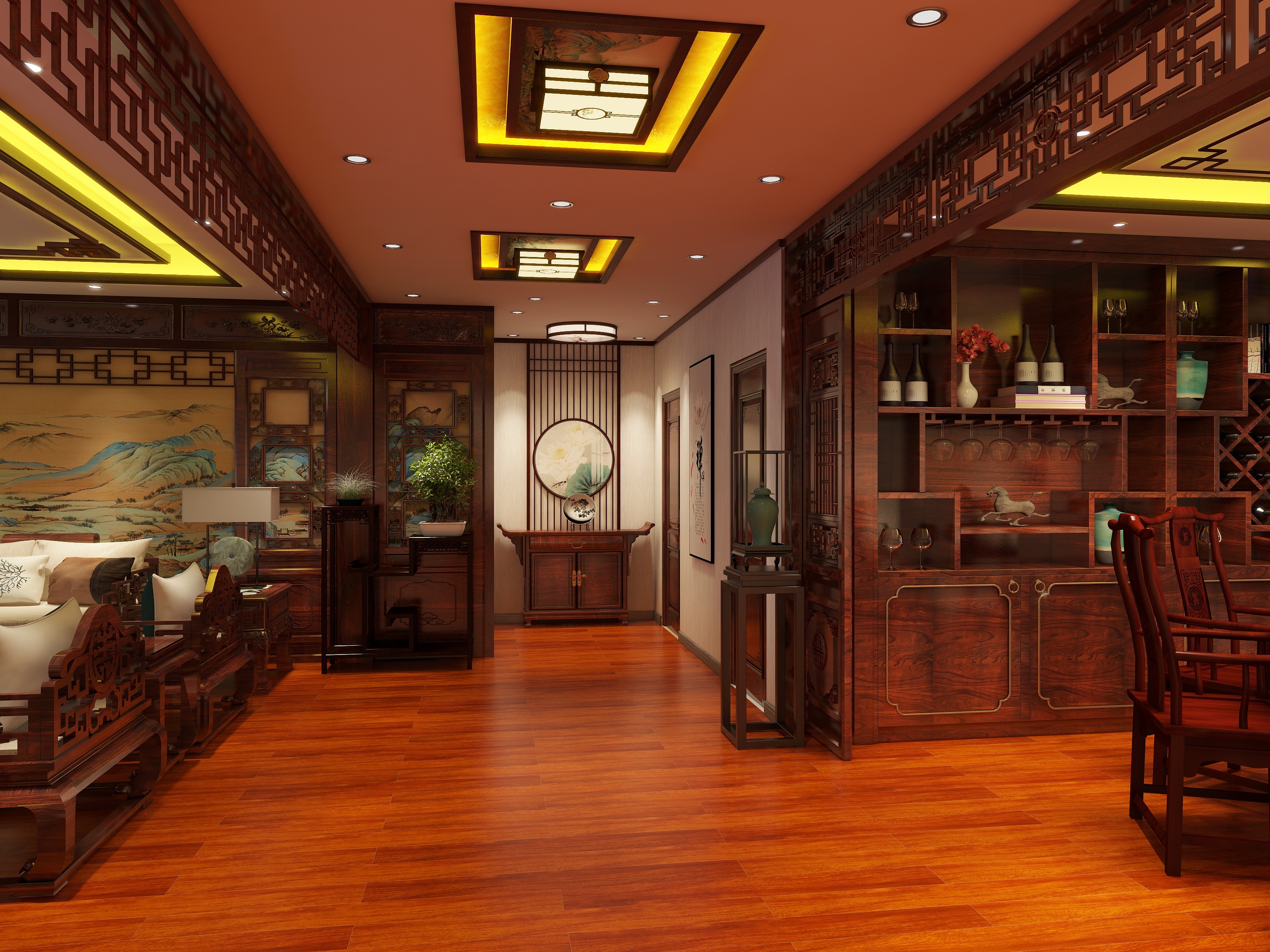 辉哥爱你们没商量-华润中心216㎡3室-装修设计方案