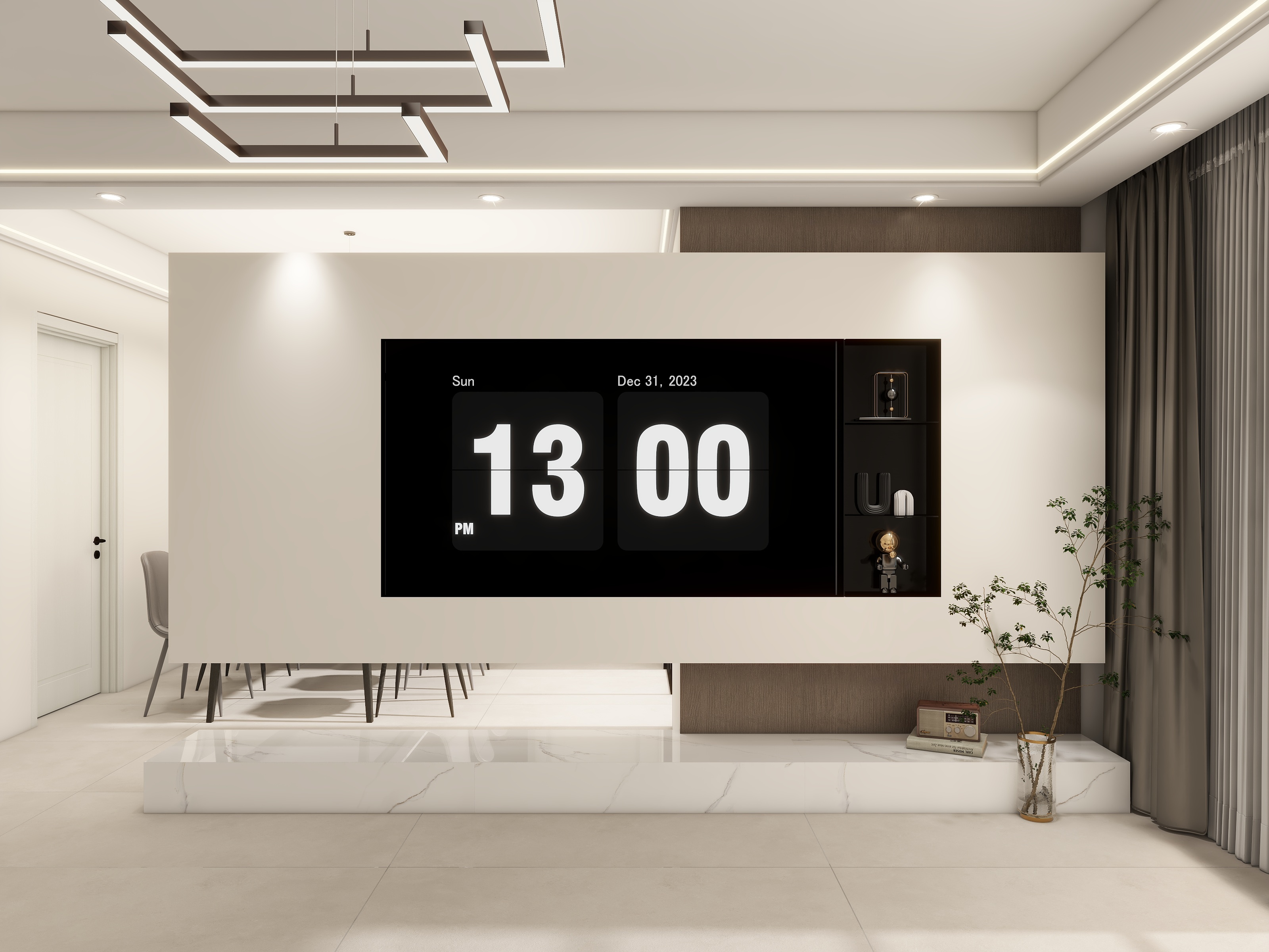 设计师~清欢-滨江园小区-深色-装修设计方案