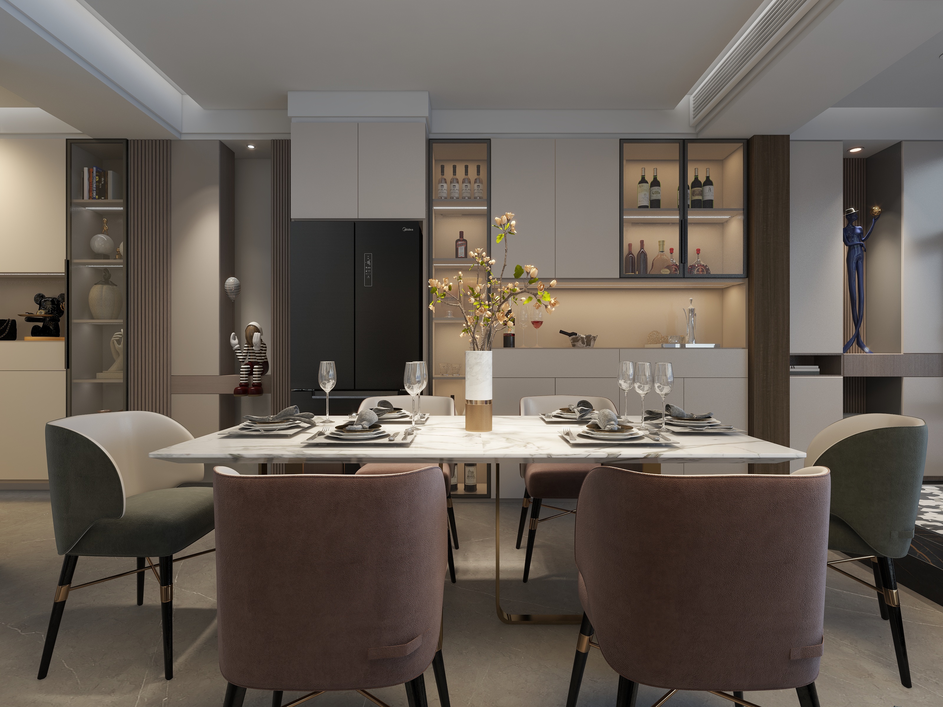 Ailen室内设计-阳光公园首府138㎡3室-装修设计方案