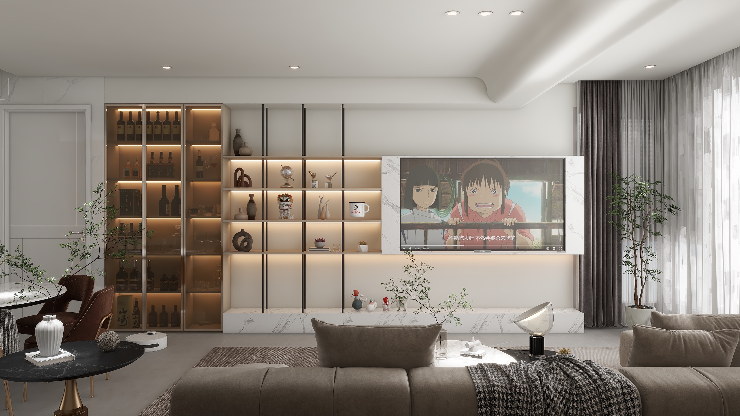 张虎跃-日盛湖湘花苑-现代轻奢装修效果图