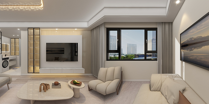 效果图定制13524942650-【现代风】~三房-装修设计方案