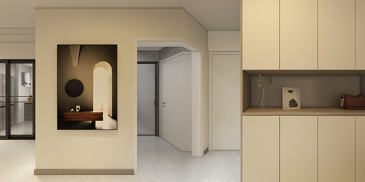 优雅永不过shi-理想之城121平米-装修设计方案