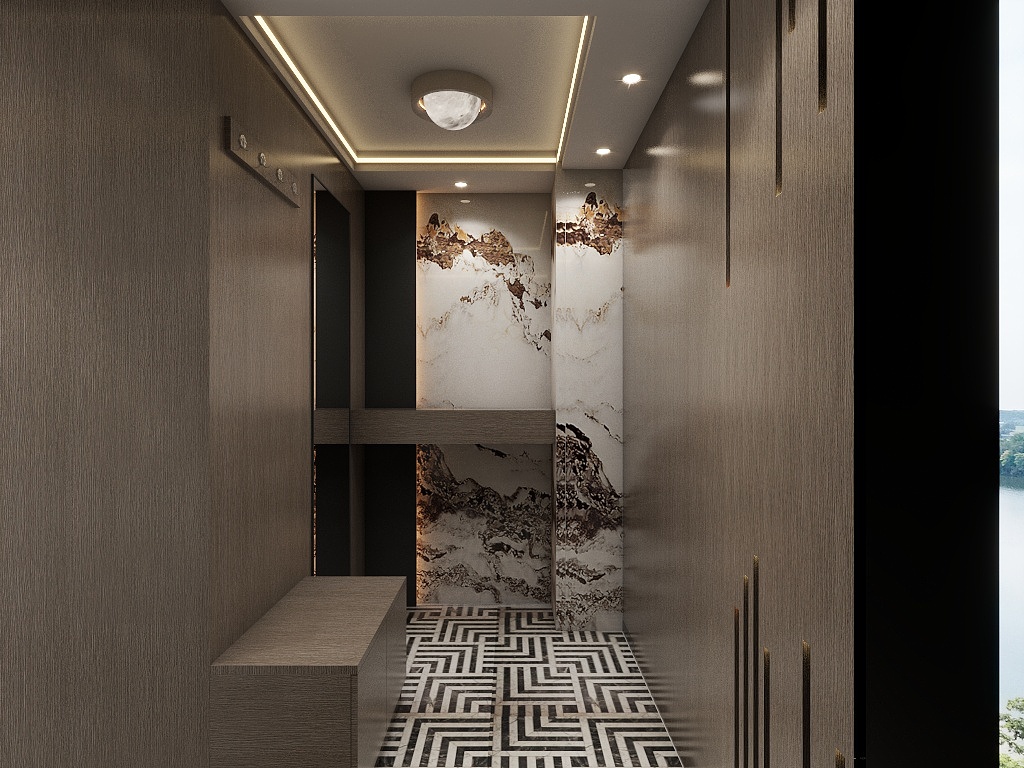 总监设计师徐慧-国际香江-电视墙更改-装修设计方案