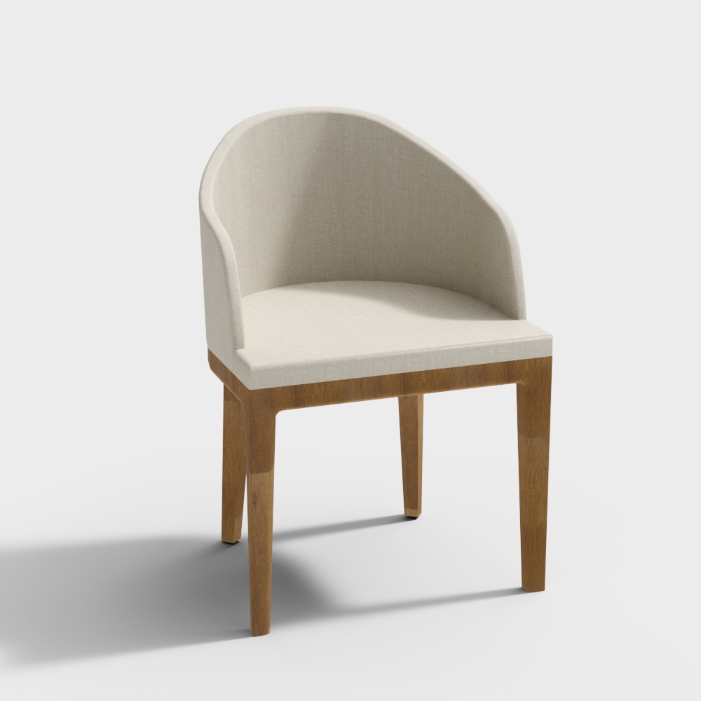 SK PIANO DINING CHAIR3D模型