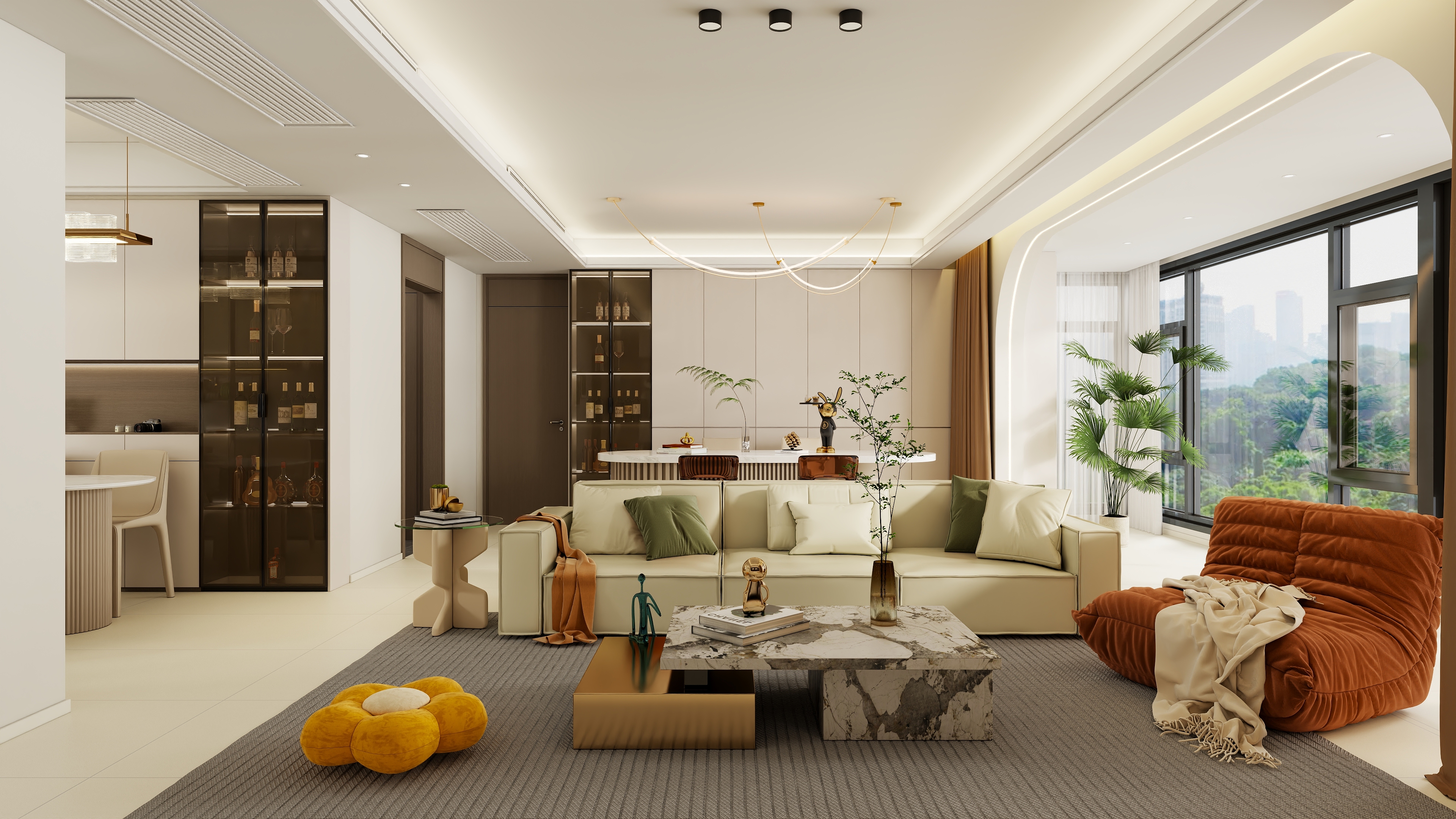 Jeannel-现代简约141㎡3室-装修设计方案