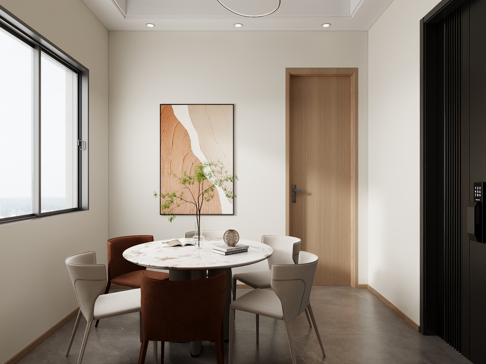 吴爽-196m²现代简约风格设计装修效果图