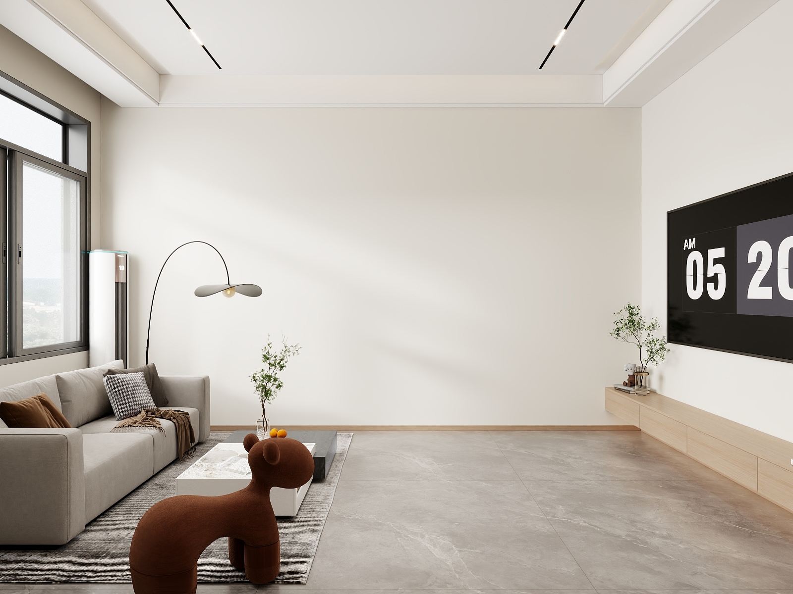 吴爽-196m²现代简约风格设计装修效果图