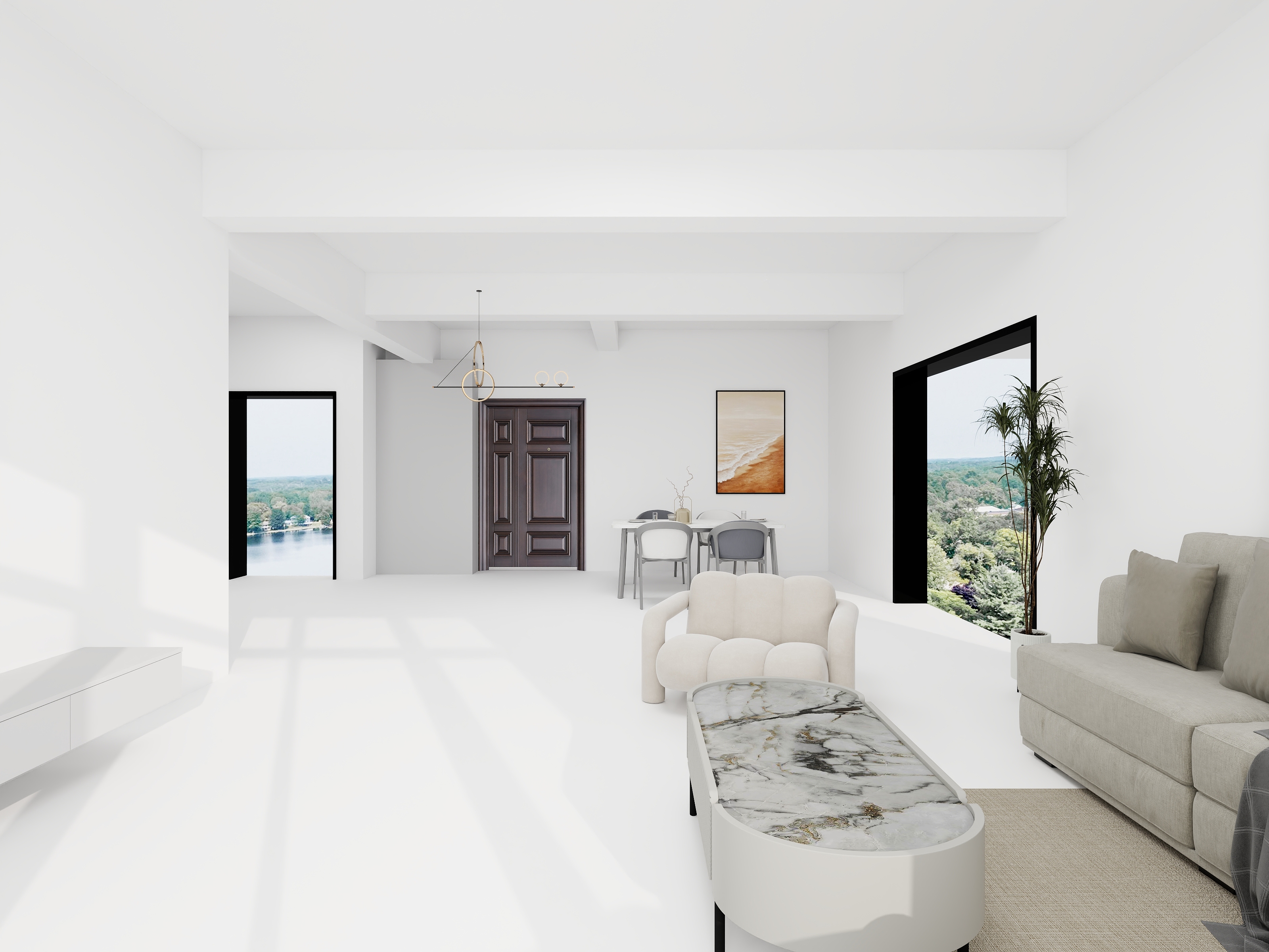 倪伟华-万山华府179㎡1室-装修设计方案