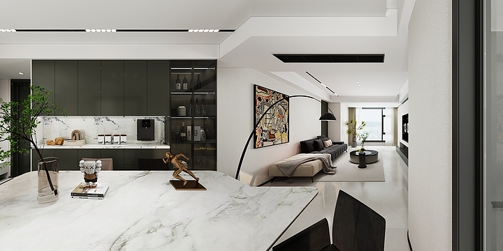 阳新诗尼曼整装-檀悦府黑白灰-装修设计方案